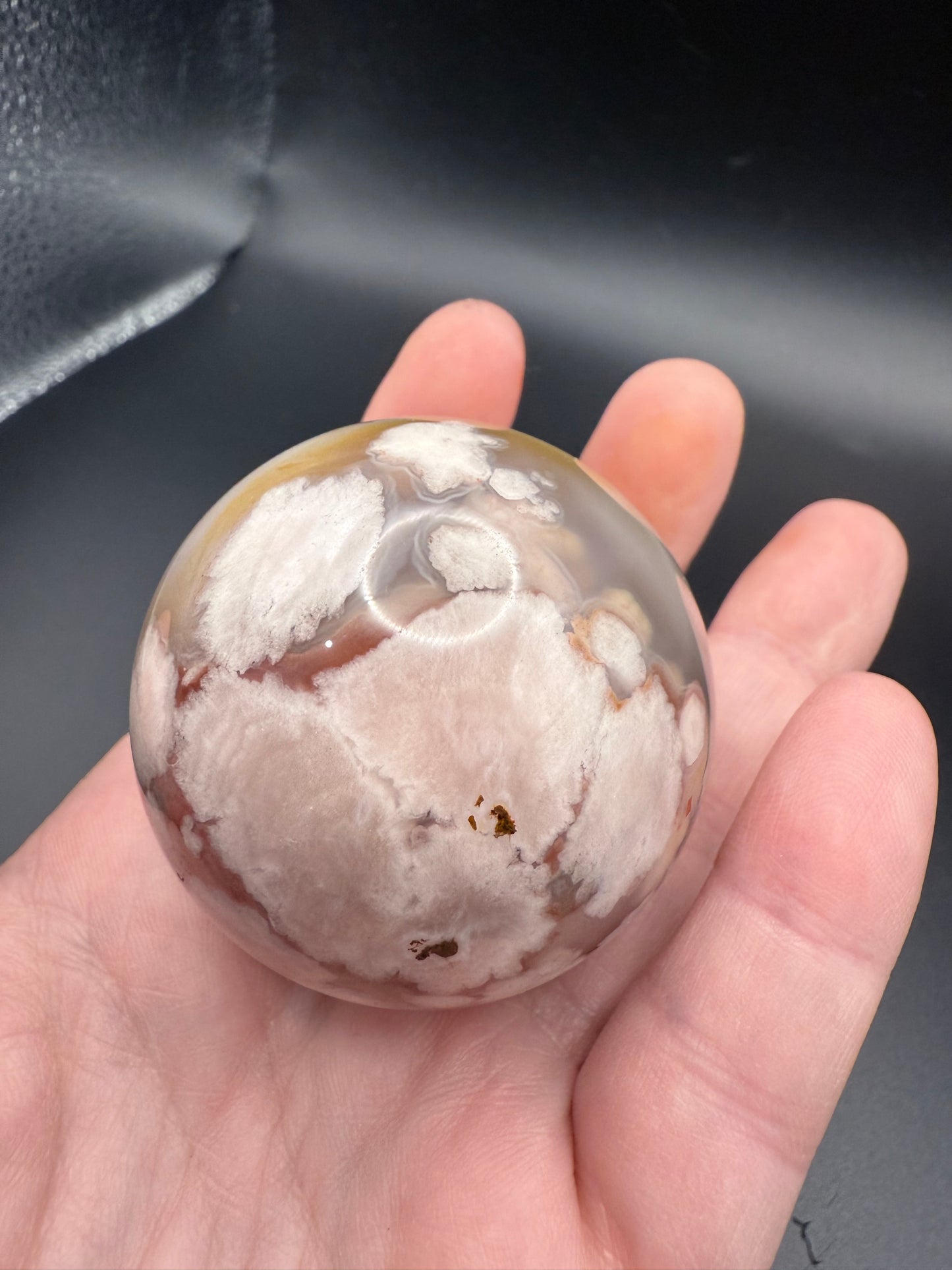 Flower Agate Sphere