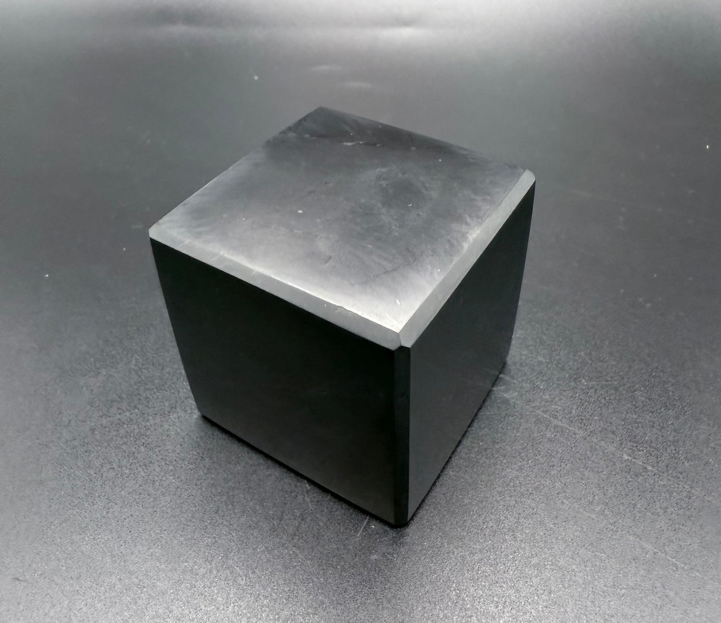 Shungite Polished Cube – 5.5cm