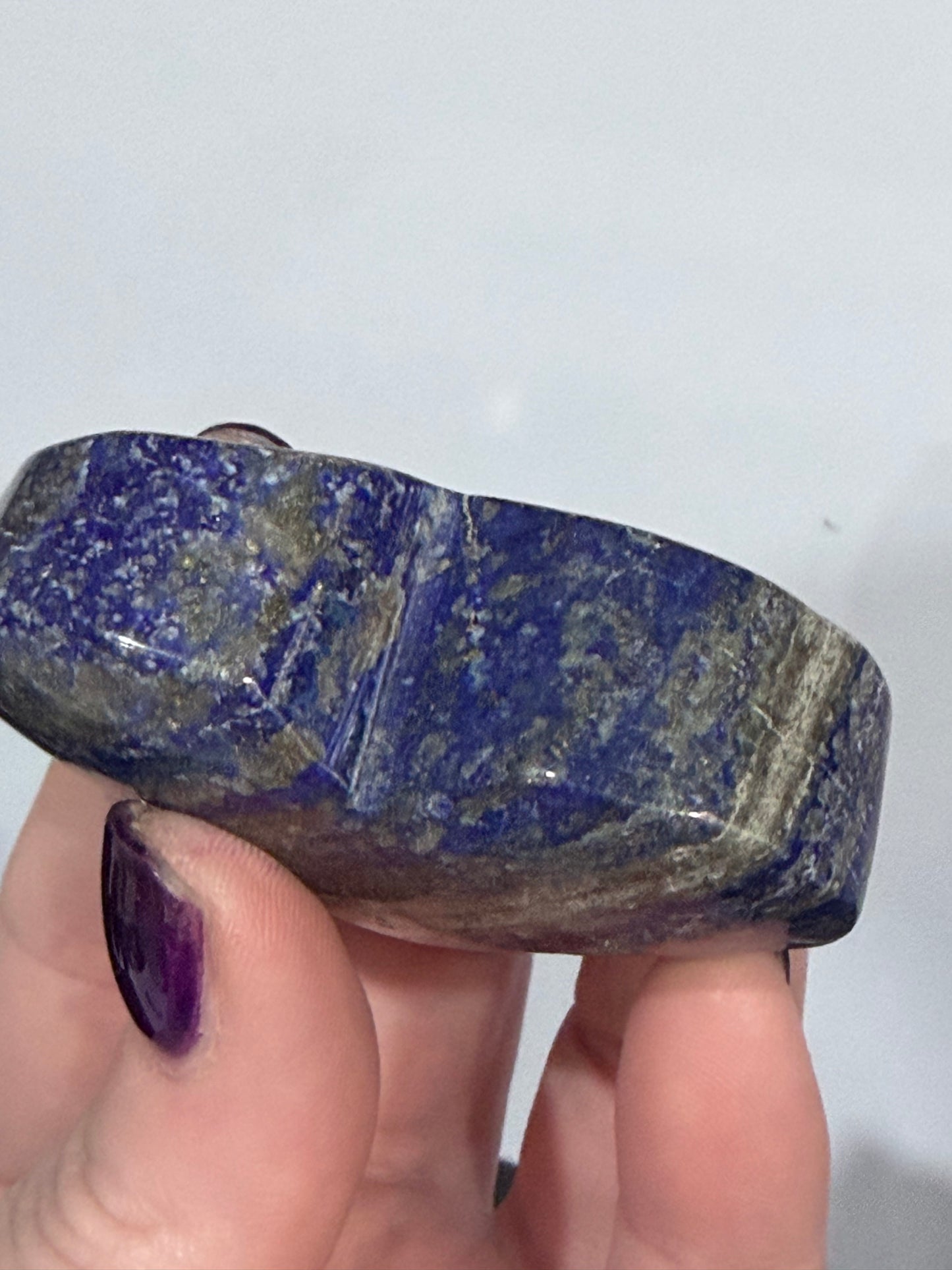 Lapis LazuliĀ Self-Standing Heart E