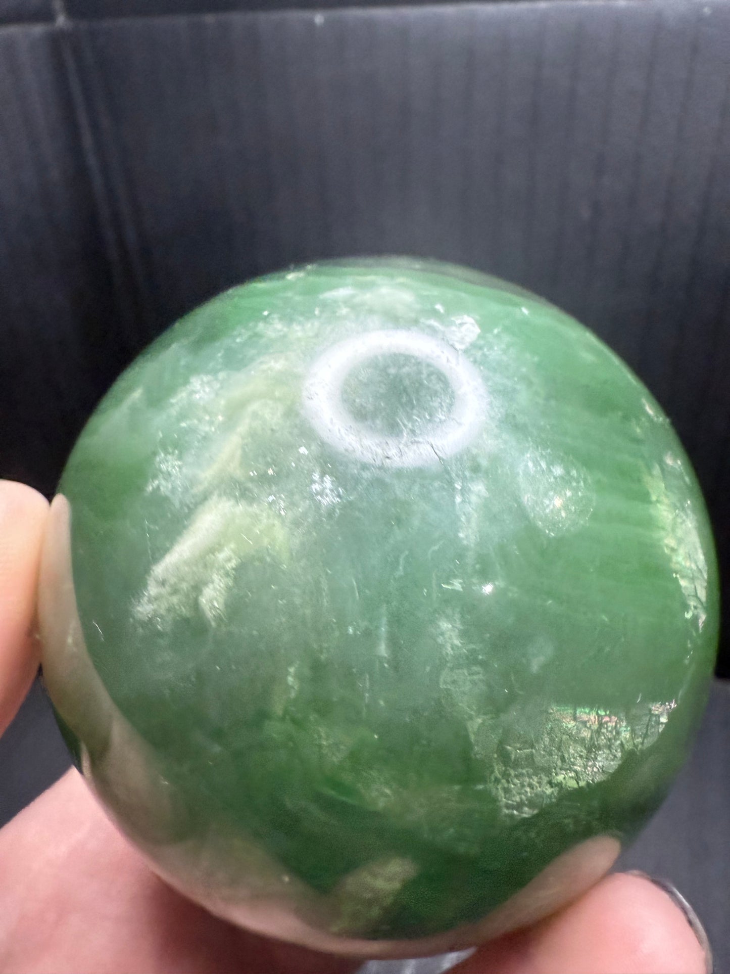 Green Fluorite Sphere