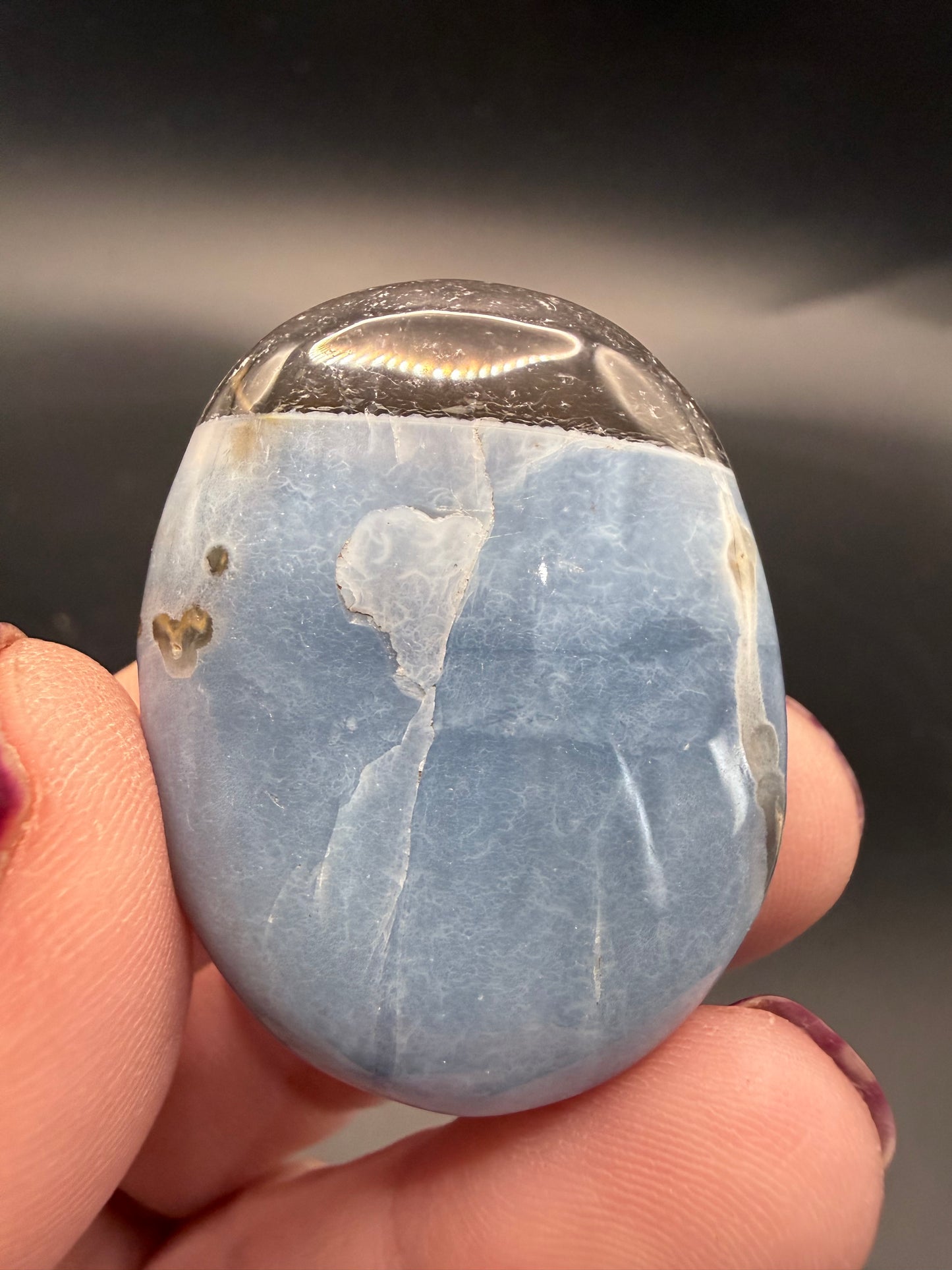 Blue Opal Worry Stone