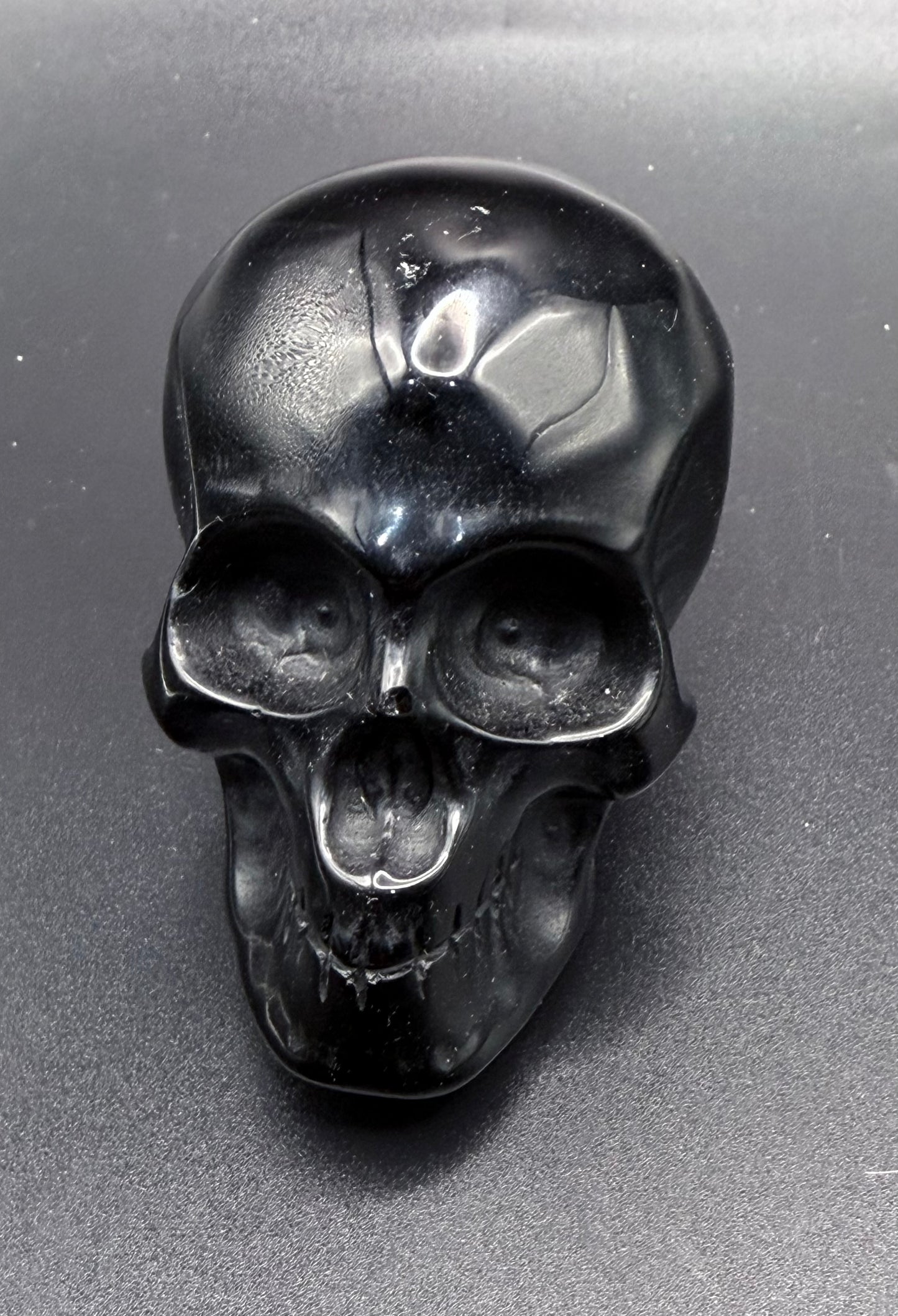 Black Obsidian Skull