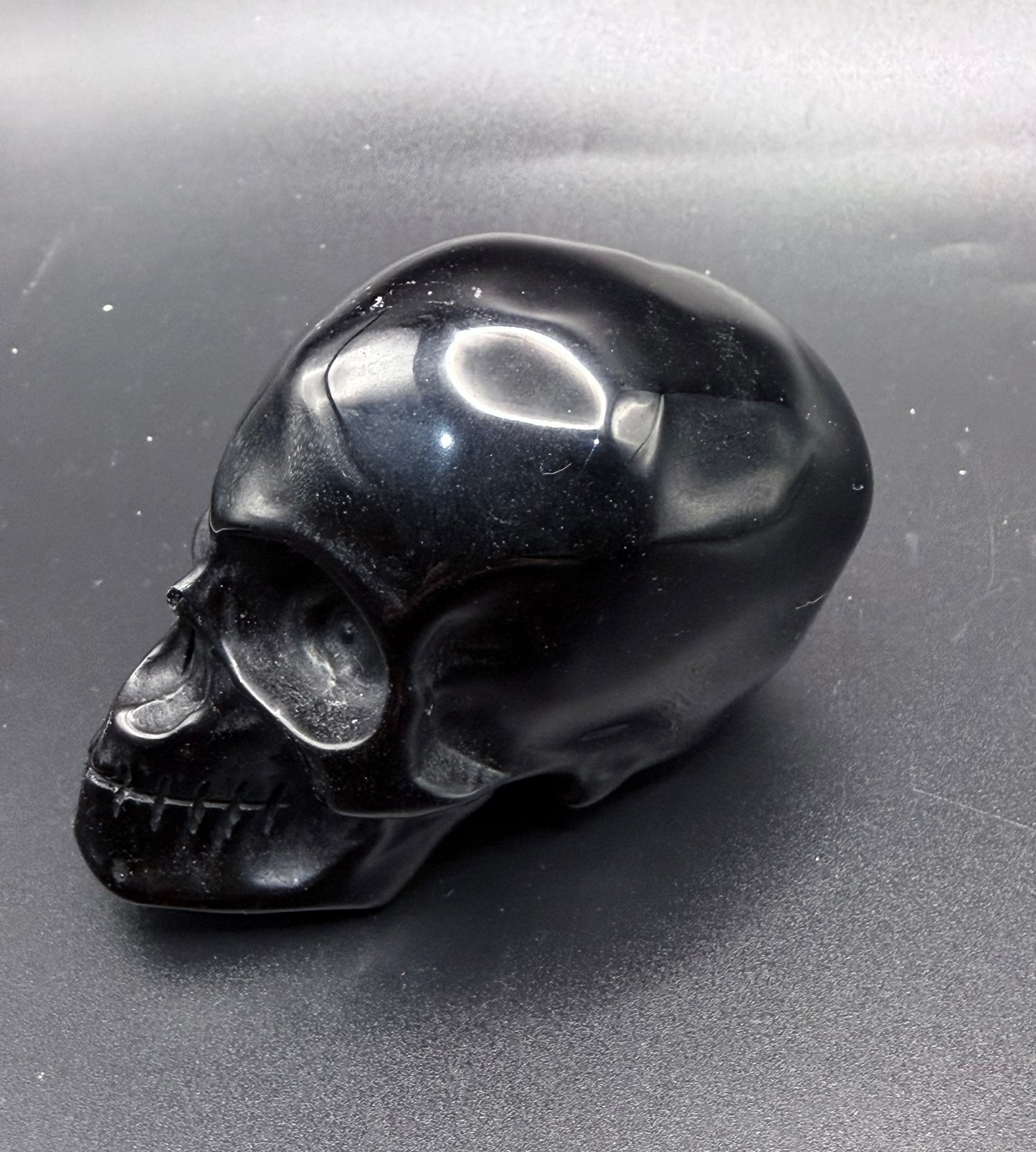 Black Obsidian Skull