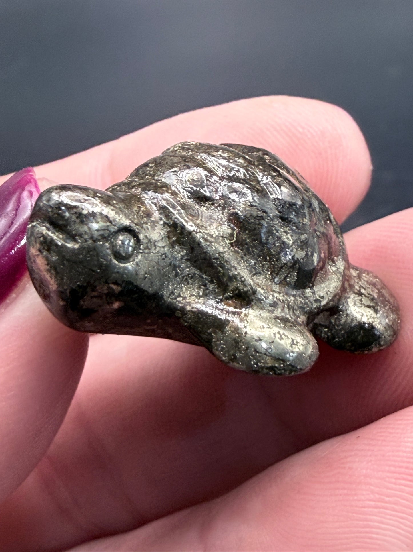 Pyrite Turtle β Strength, Luck & Protection