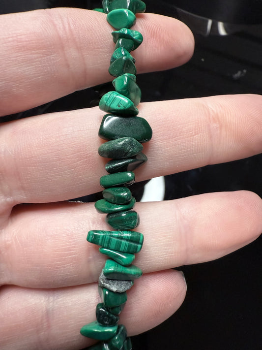 Malachite Chip Bracelet