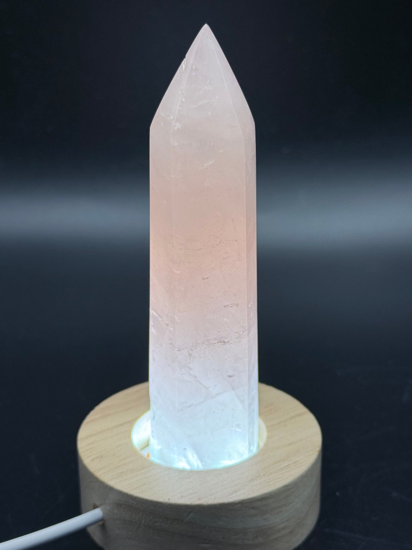 Rose Quartz Point from Madagascar