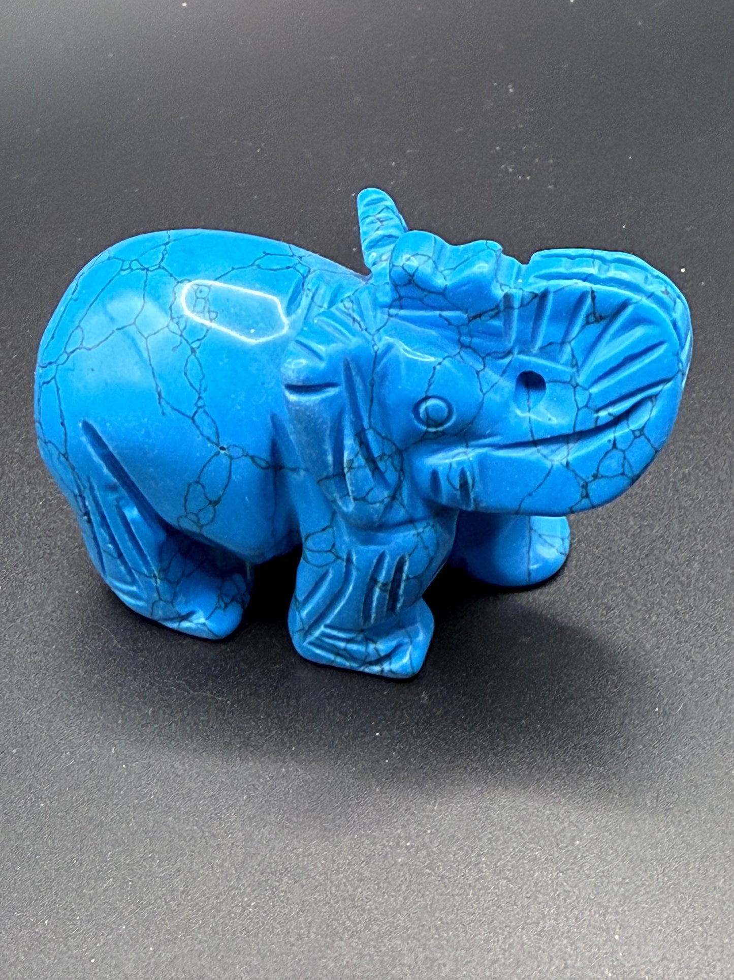 Blue Howlite Elephant