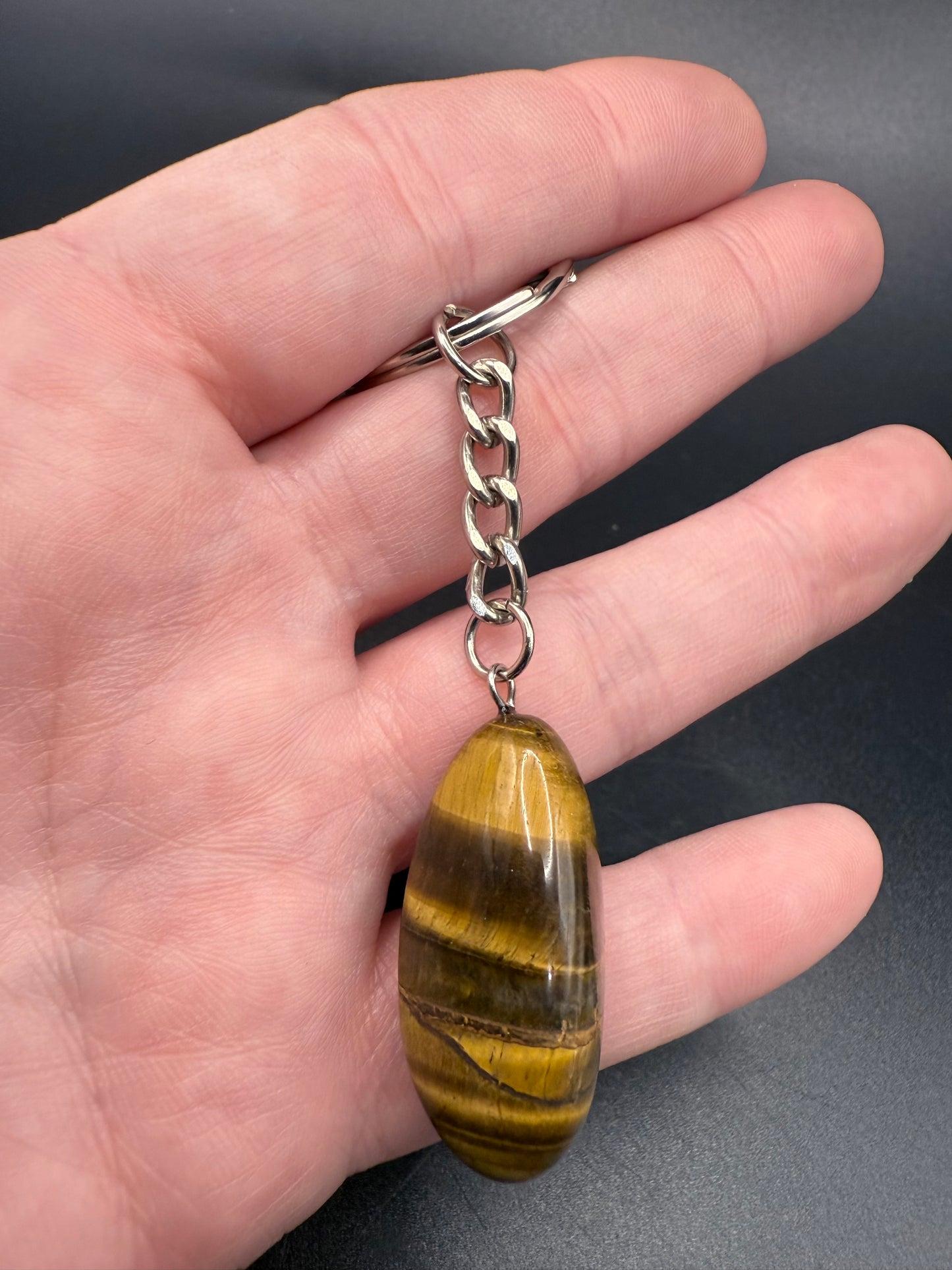 Tiger’s Eye Crystal Keychain