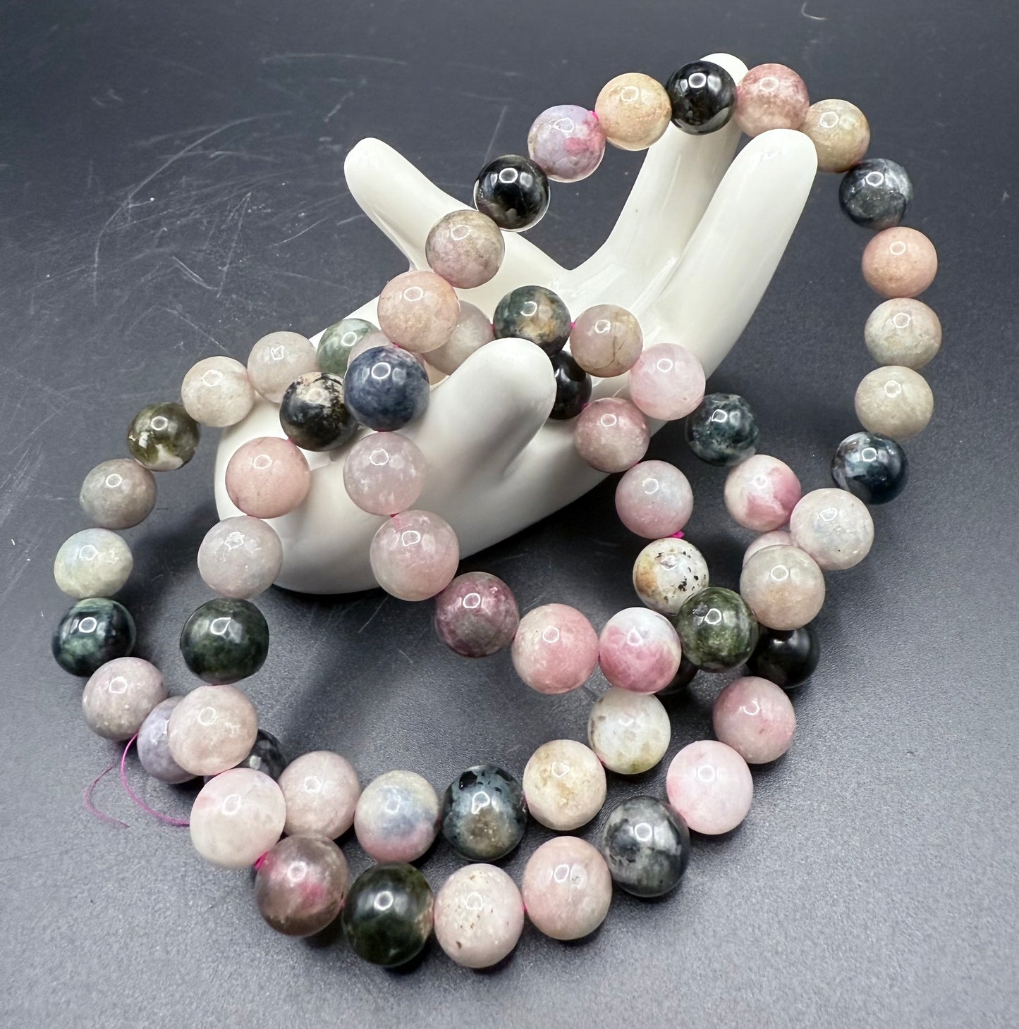 Mixed Tourmaline 8mm Bracelet - Crystal wonderland By Lisa