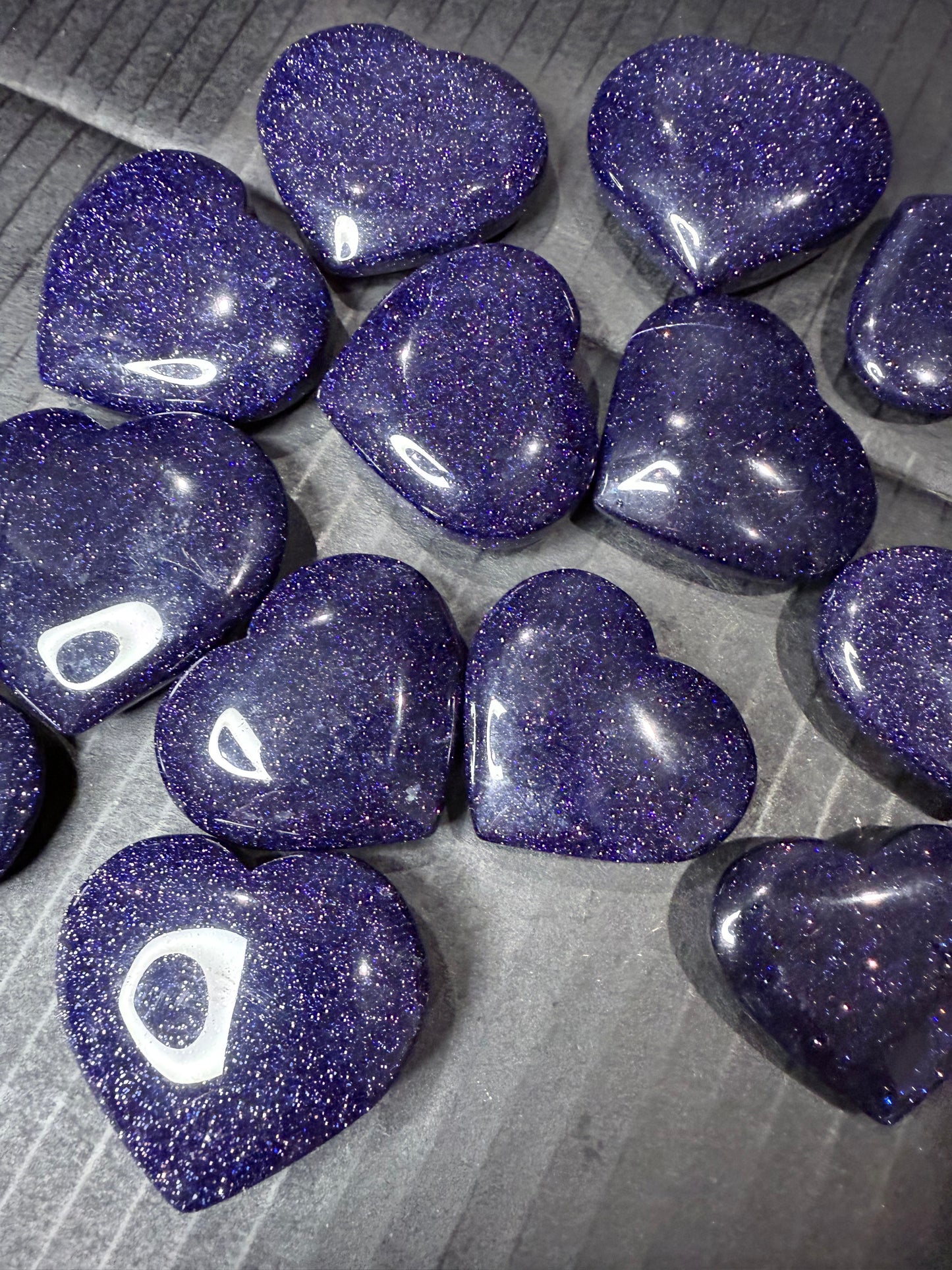 Blue Sandstone Heart โ 4cm (Intuitively Chosen)