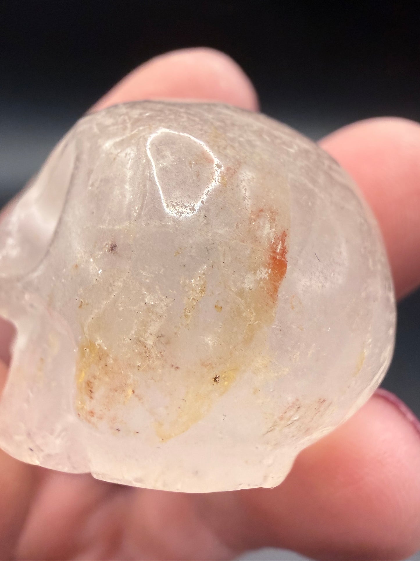Clear Quartz Skull with Inclusion
