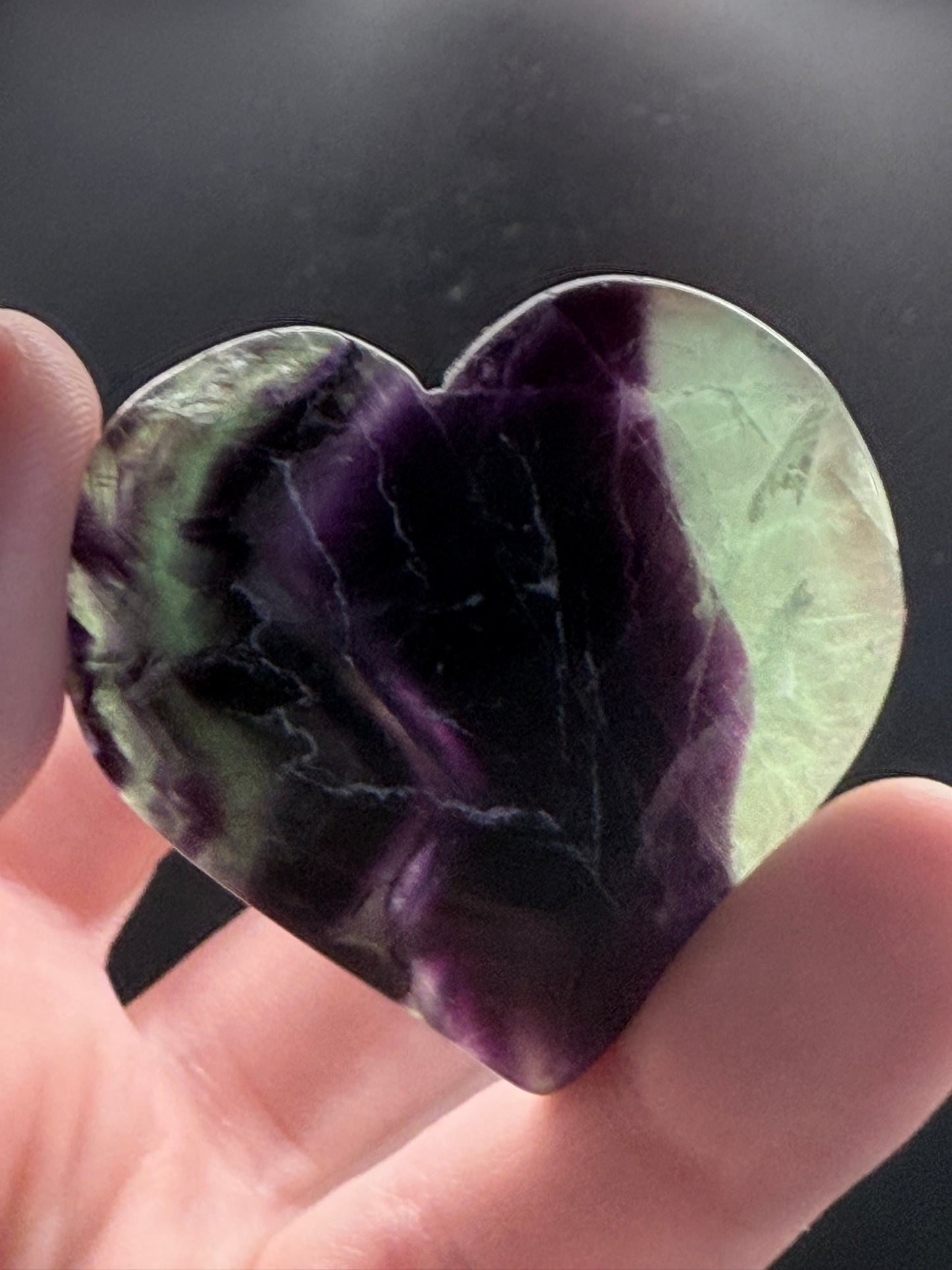 Free standing Fluorite Hearts