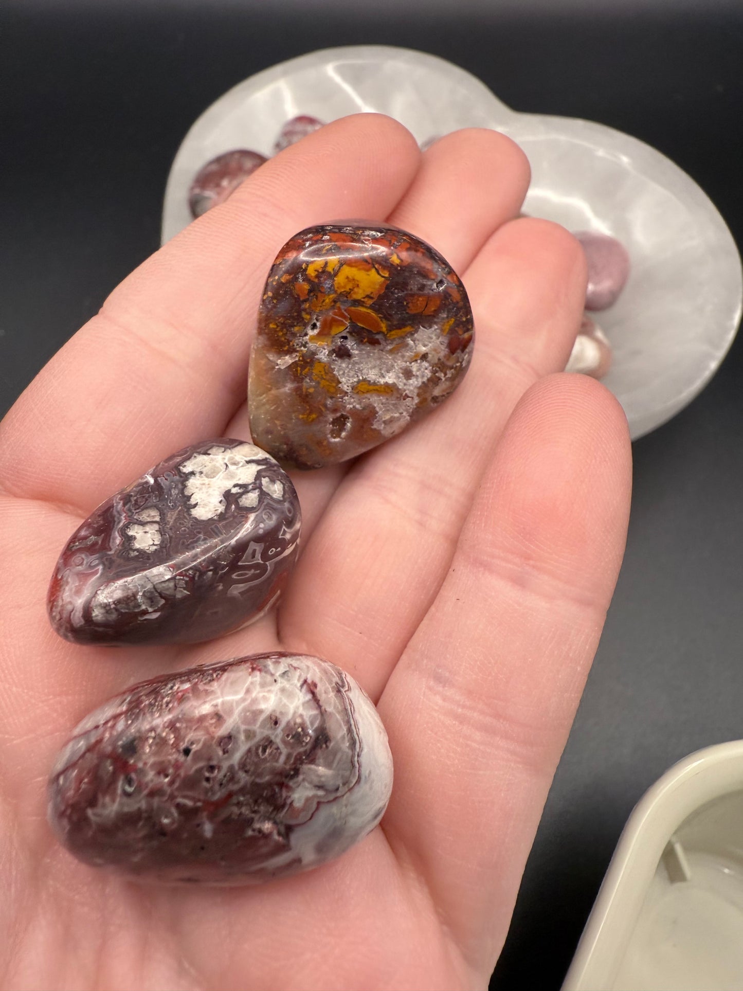 Mexican Crazy Lace Agate Tumbles