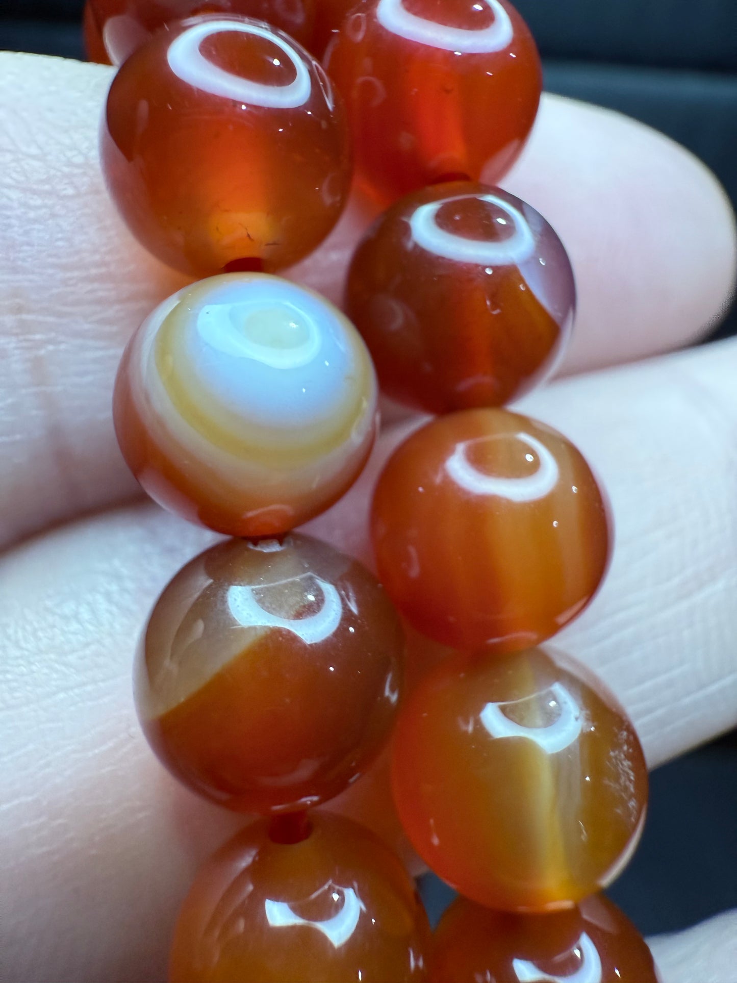 Red Sardonyx bracelet 8mm