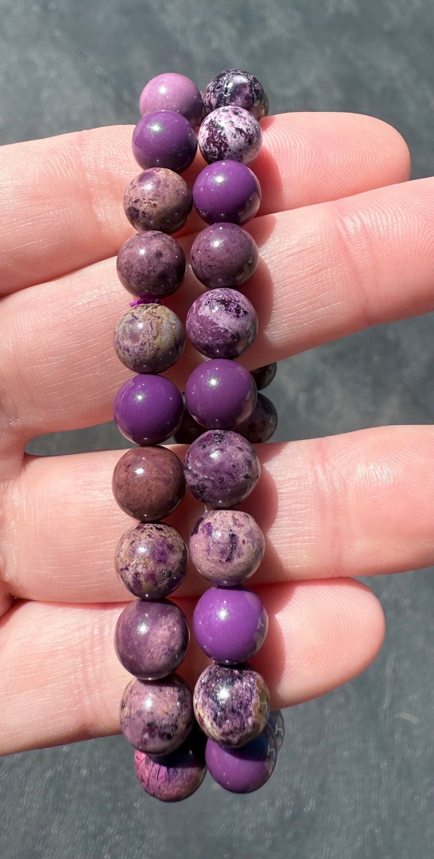 Phosphosiderite 8mm Bracelet