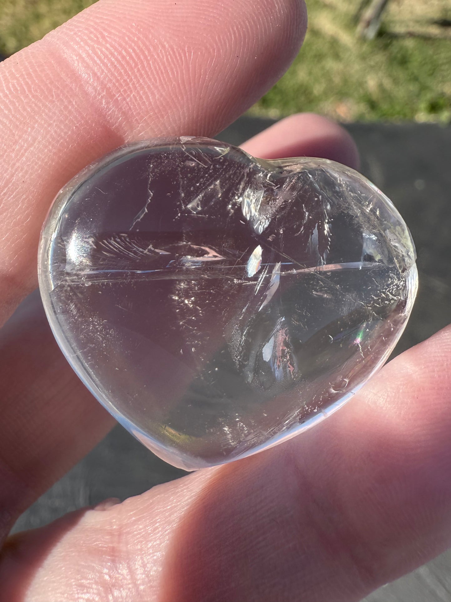 Clear Quartz Heart – 3cm (Intuitively Chosen)