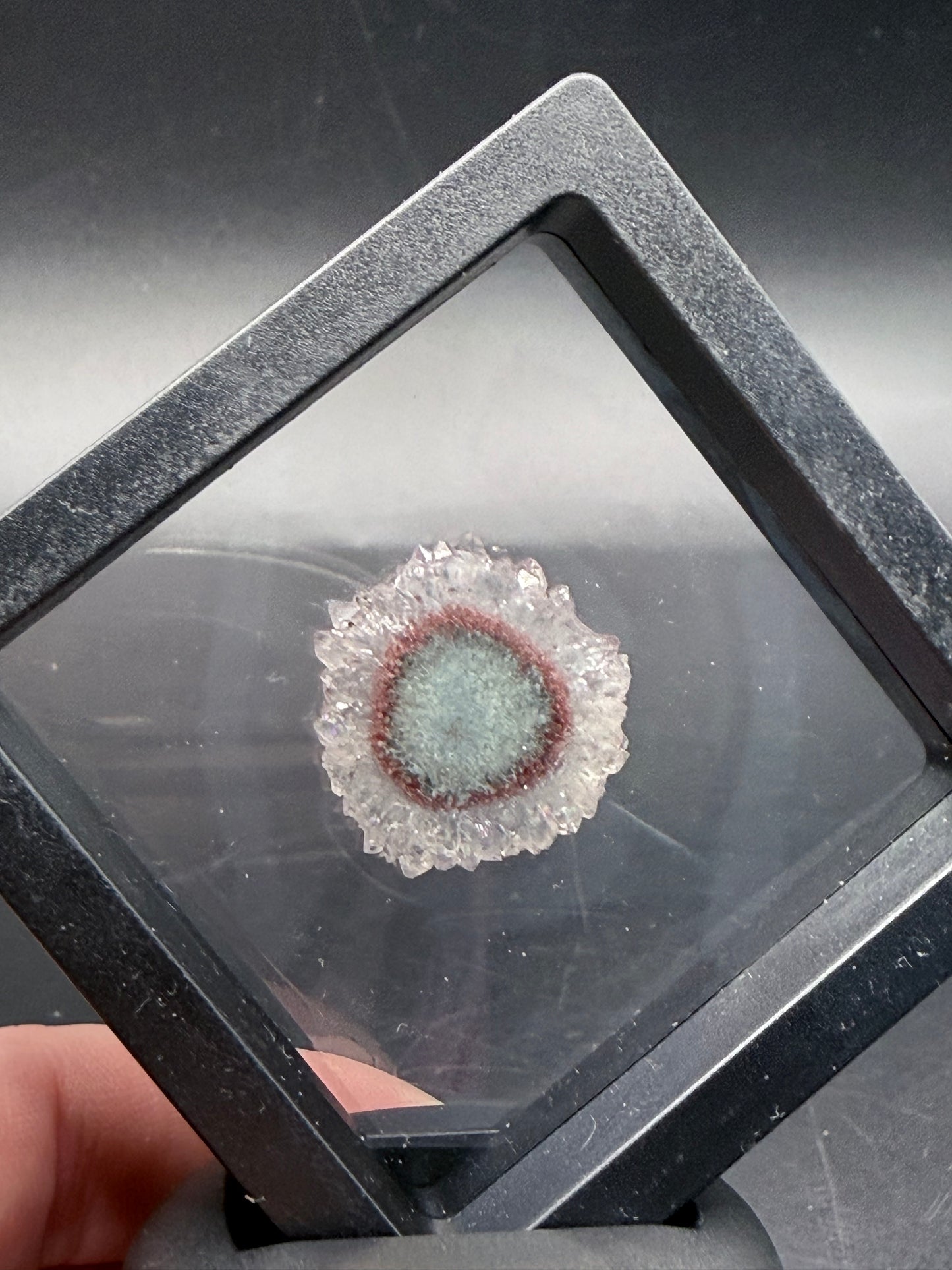 Amethyst Stalactite Slice in Display Frame