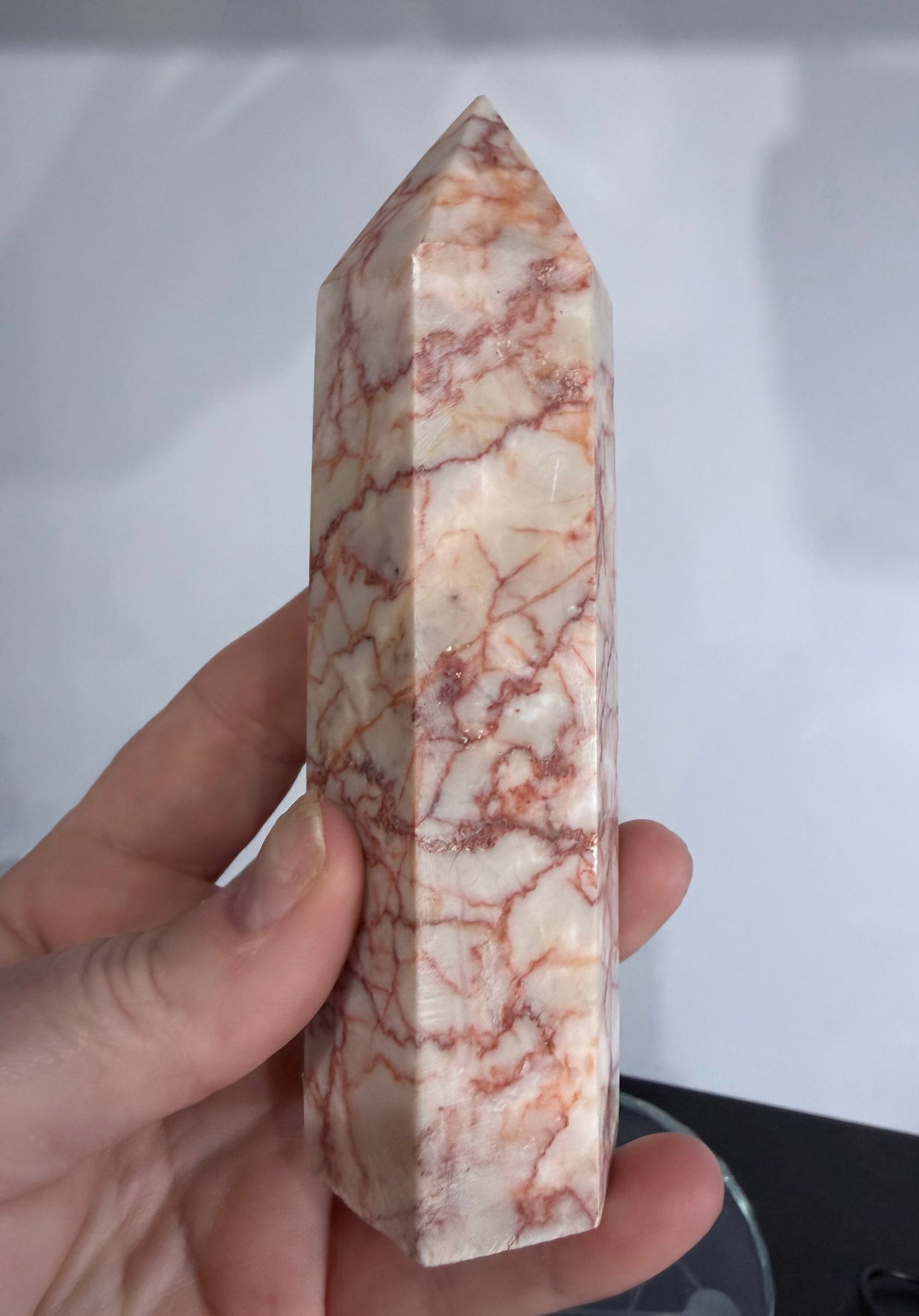 Red Vein Jasper Crystal Tower – 13.2cm | 330g B