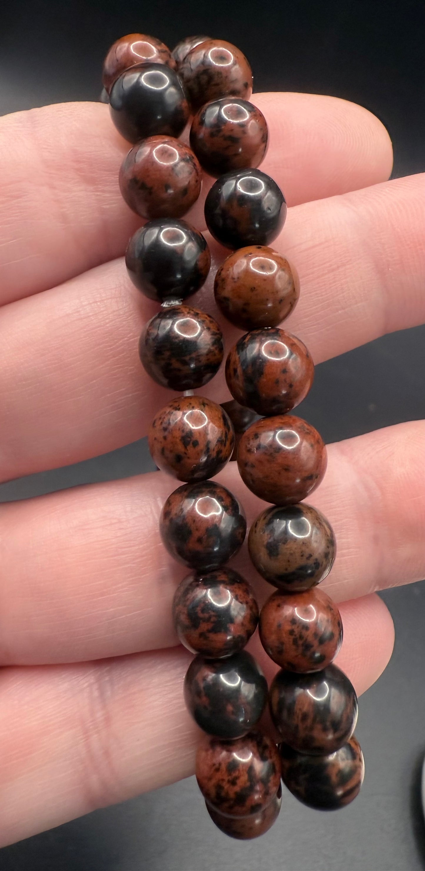 Monogamy Obsidian 8MM Bracelet