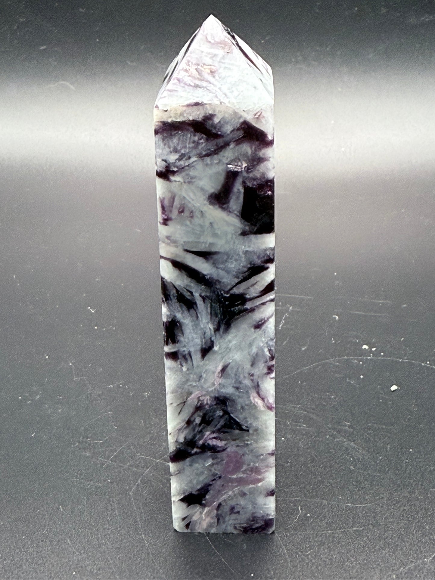 Aquamarine with Lepidolite and Mica Tower RARE
