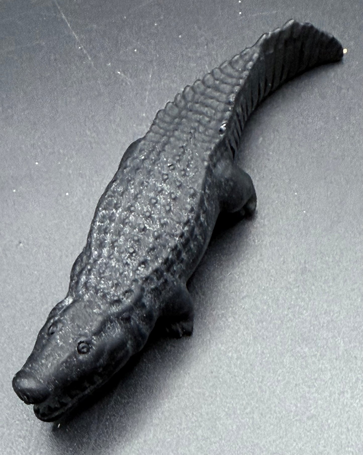 Black Obsidian Crocodile Carving