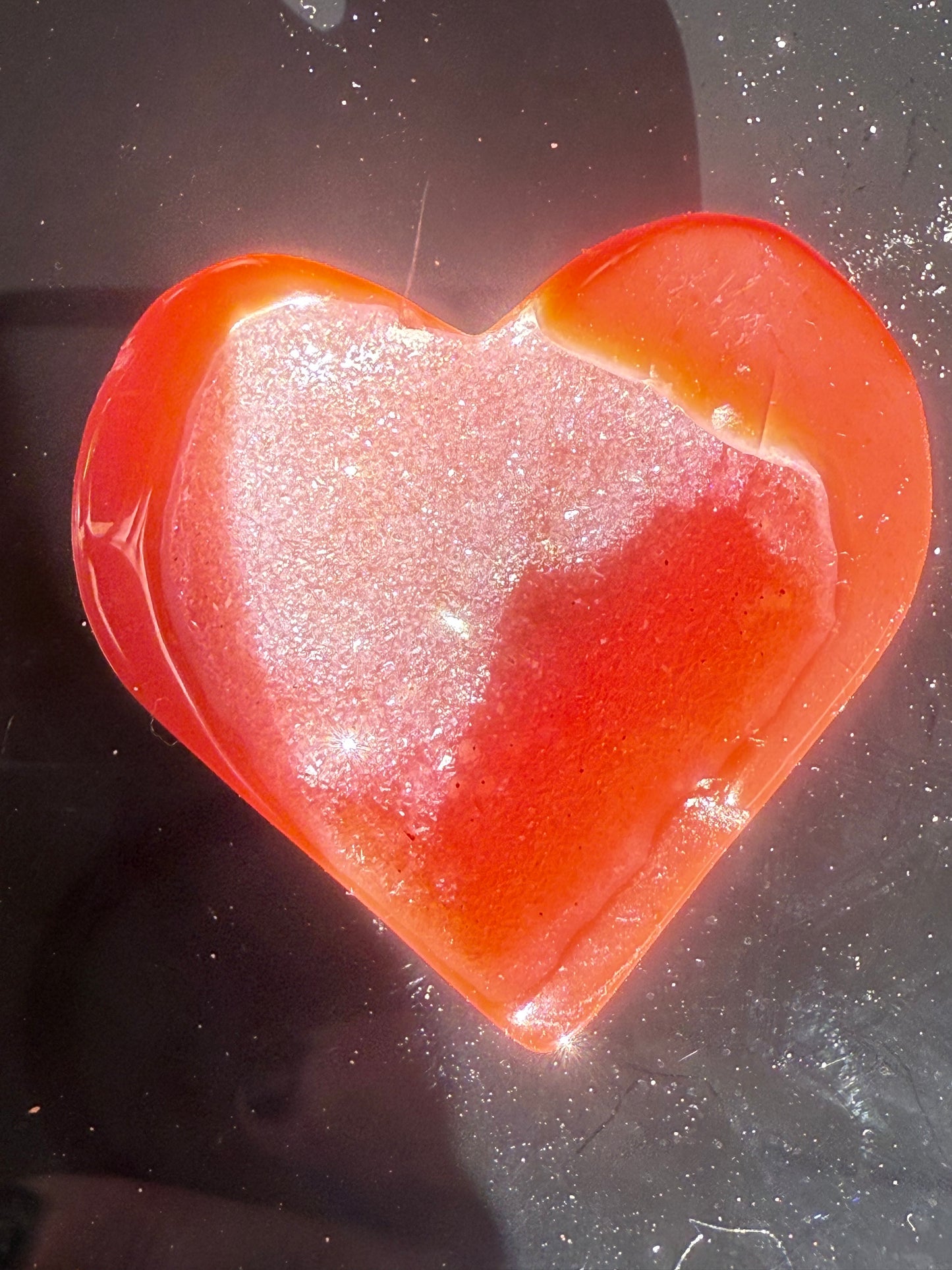 Druzy Carnelian Heart