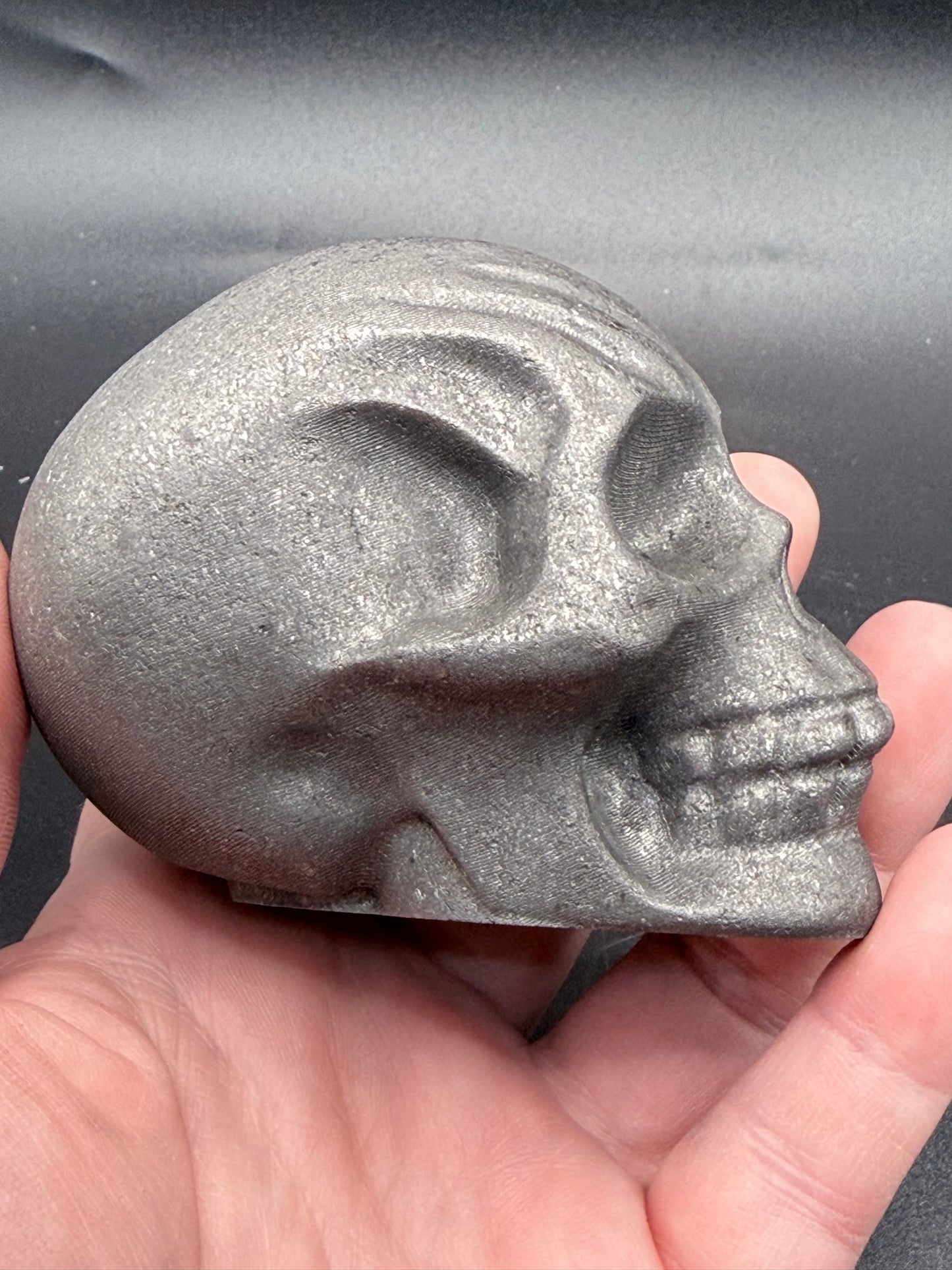 Shungite Skull