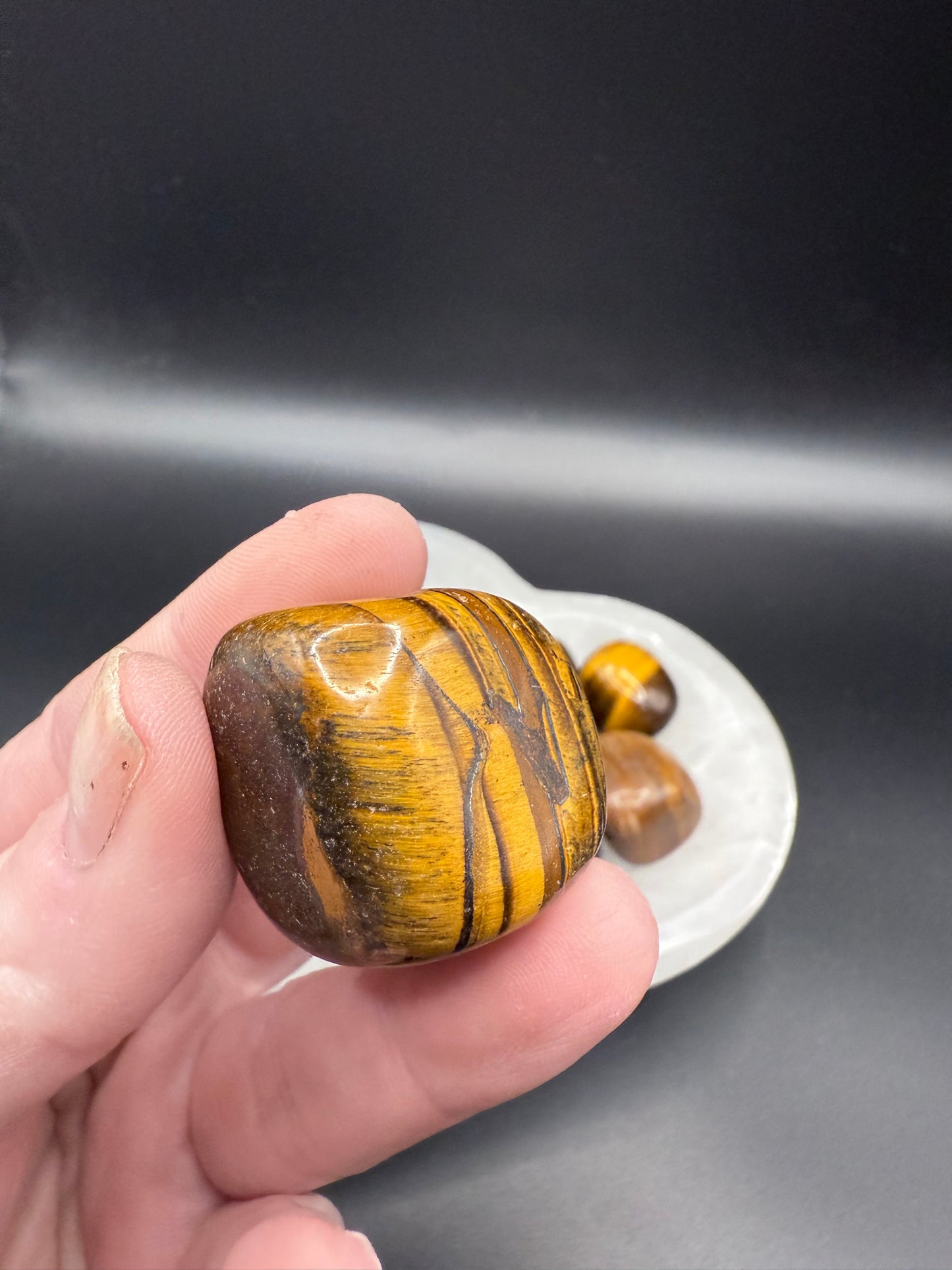 Tigers Eye Cube Tumbles