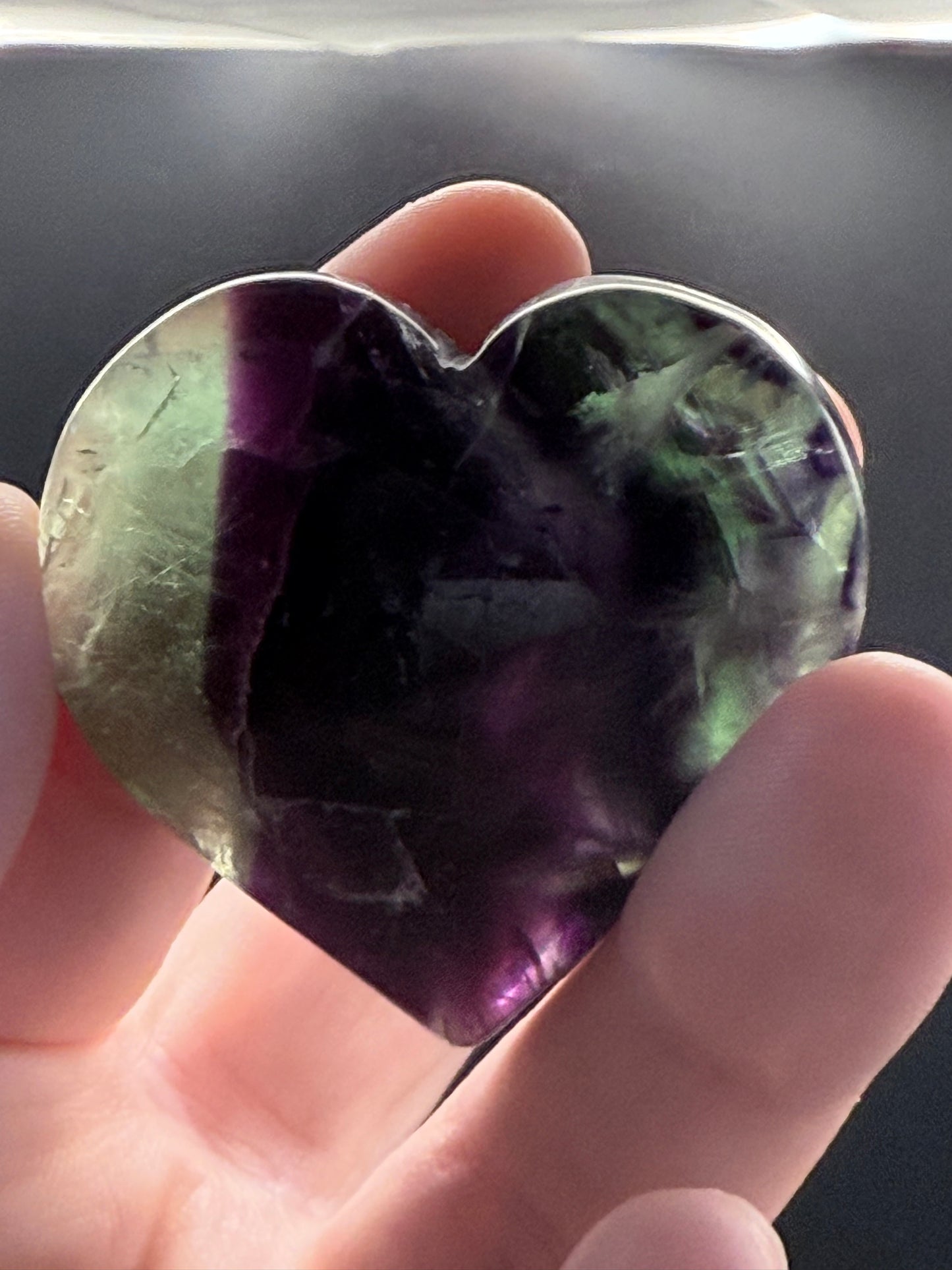 Free standing Fluorite Hearts