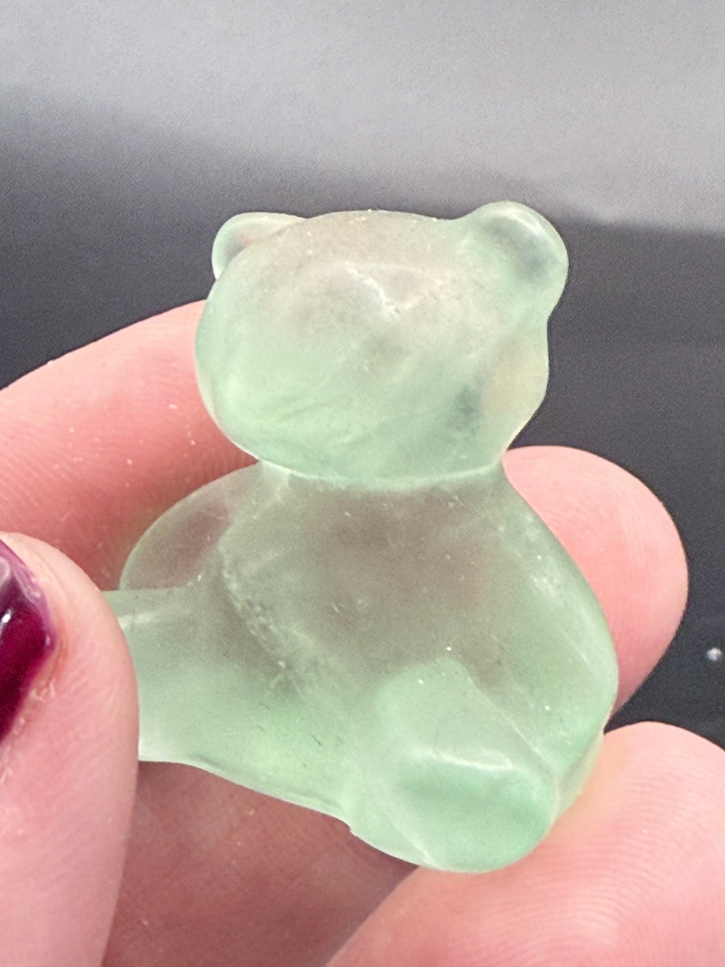 Green Fluorite Teddy Bear