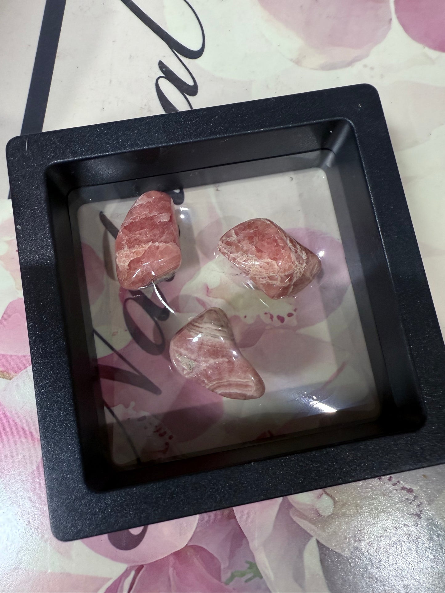 High Quality RHODOCHROSITE Tumbles in Frame