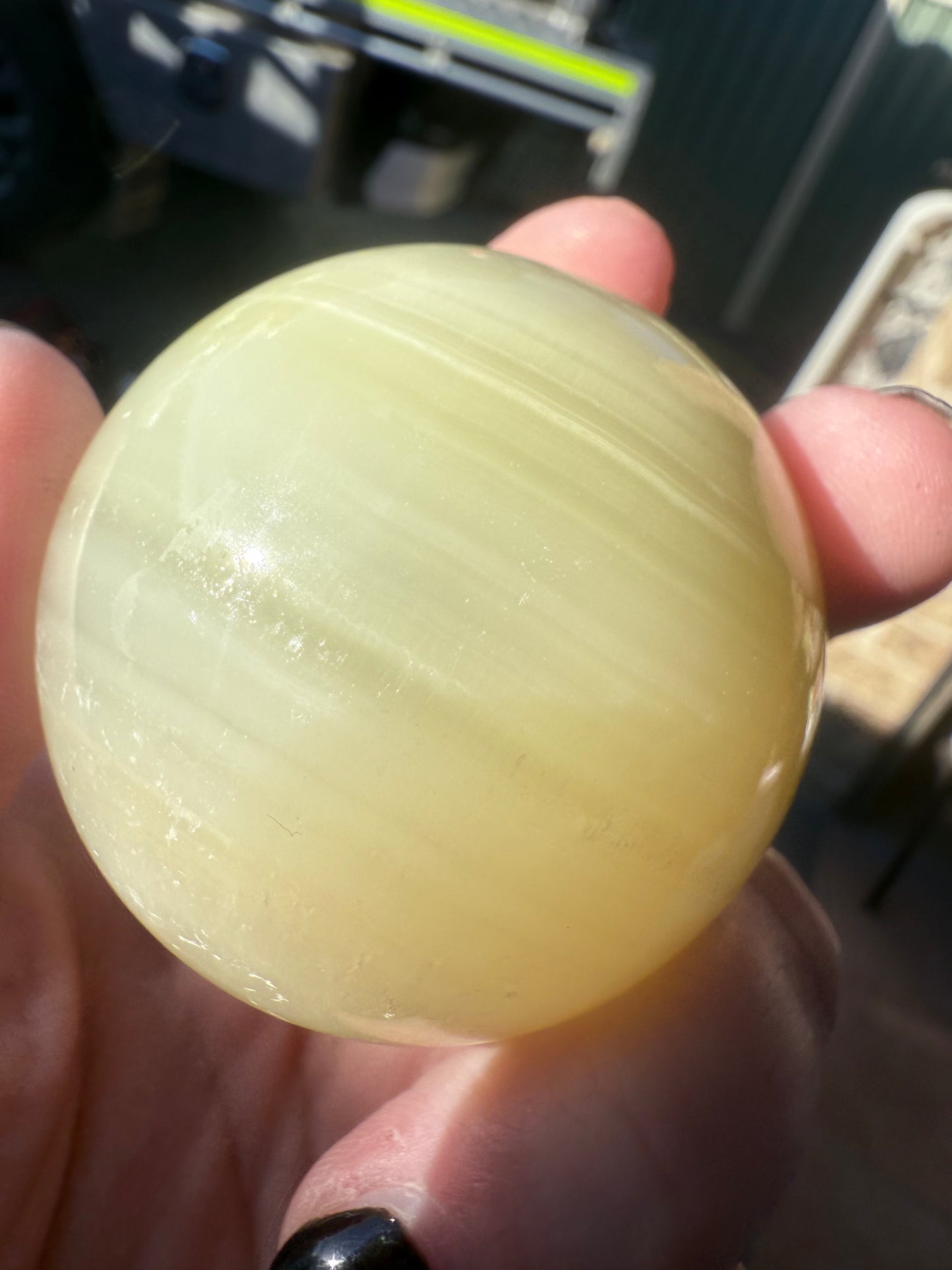 Green Onyx Sphere