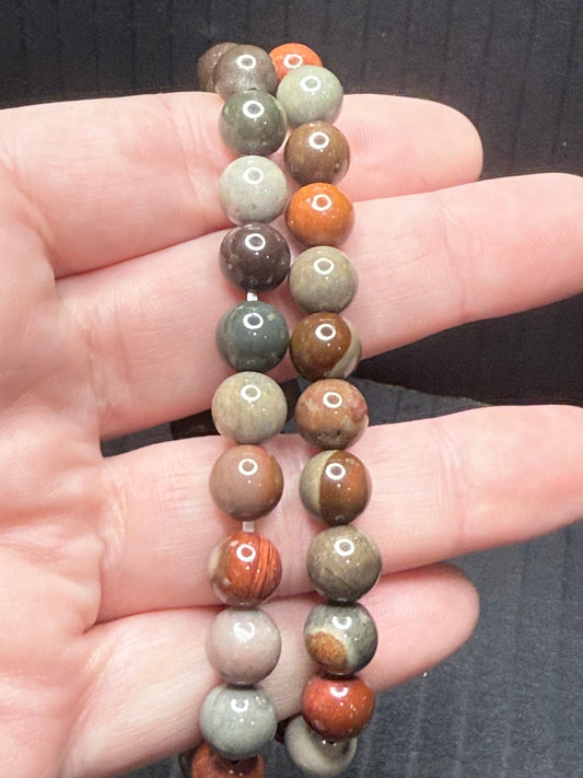 Polychrome Jasper Bracelet 8mm