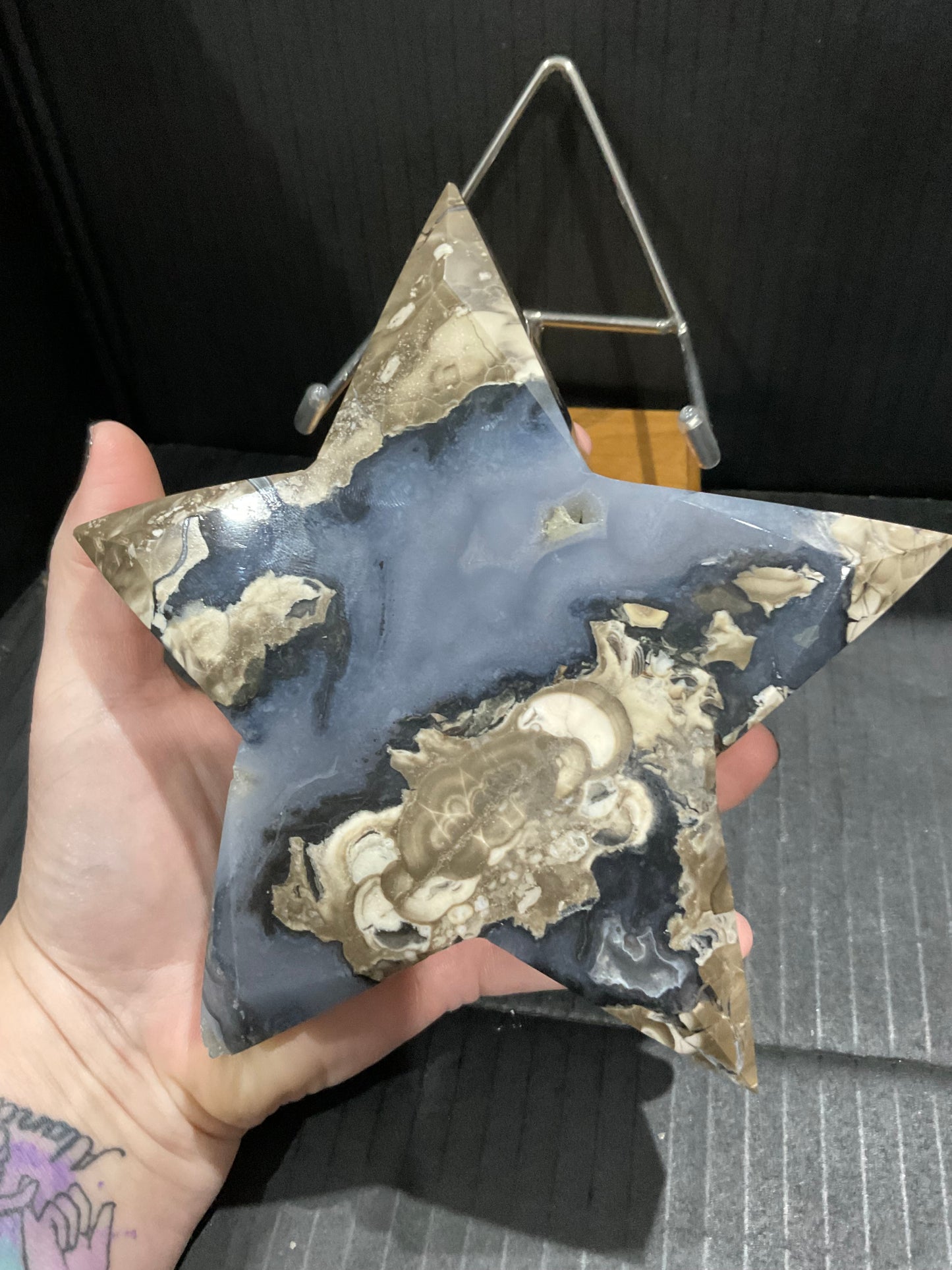 Volcano Agate 1kg Star on Stand