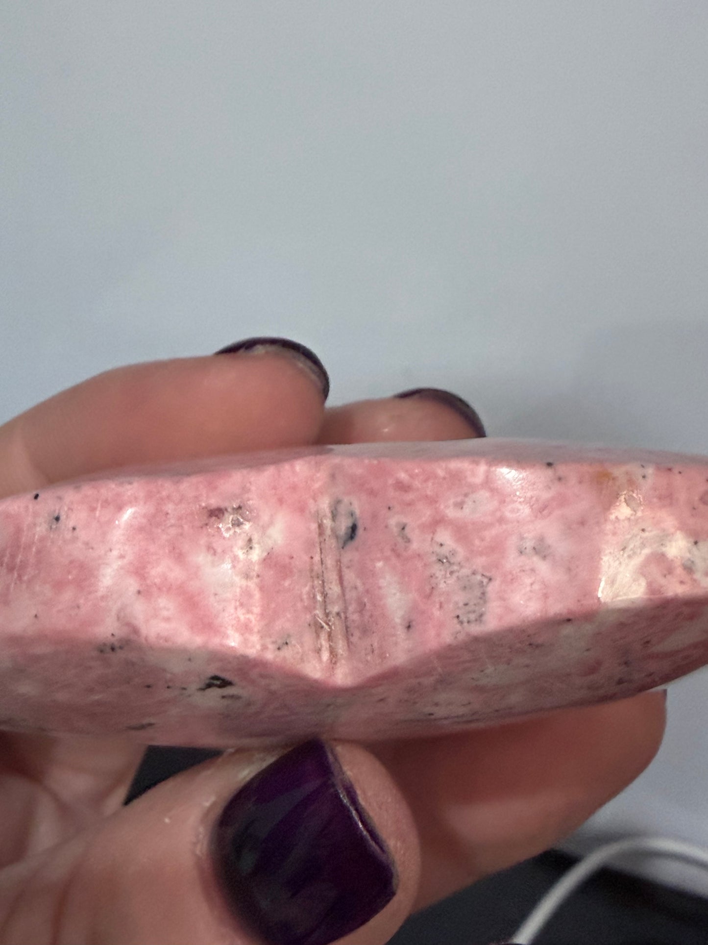 Pink Rhodonite Heart (Peru) B