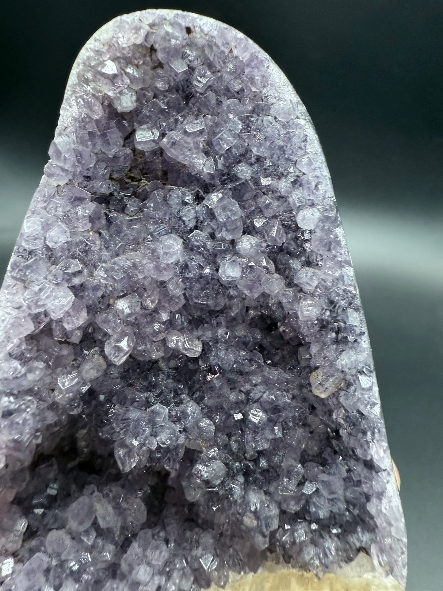 Rainbow Amethyst with Calcite Point ā 304g