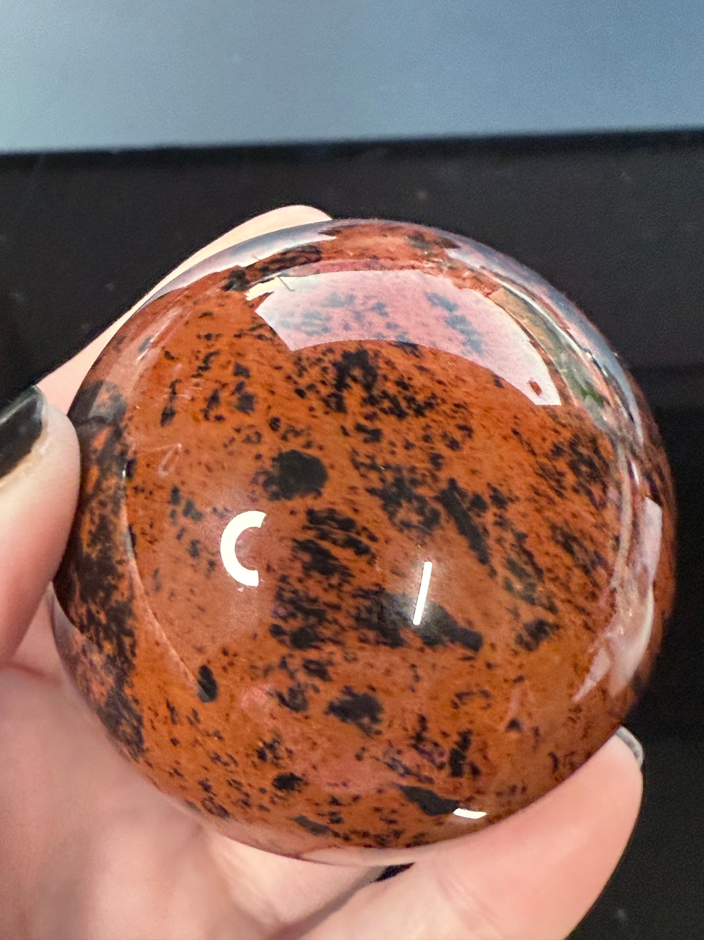 Mahogany Obsidian Sphere