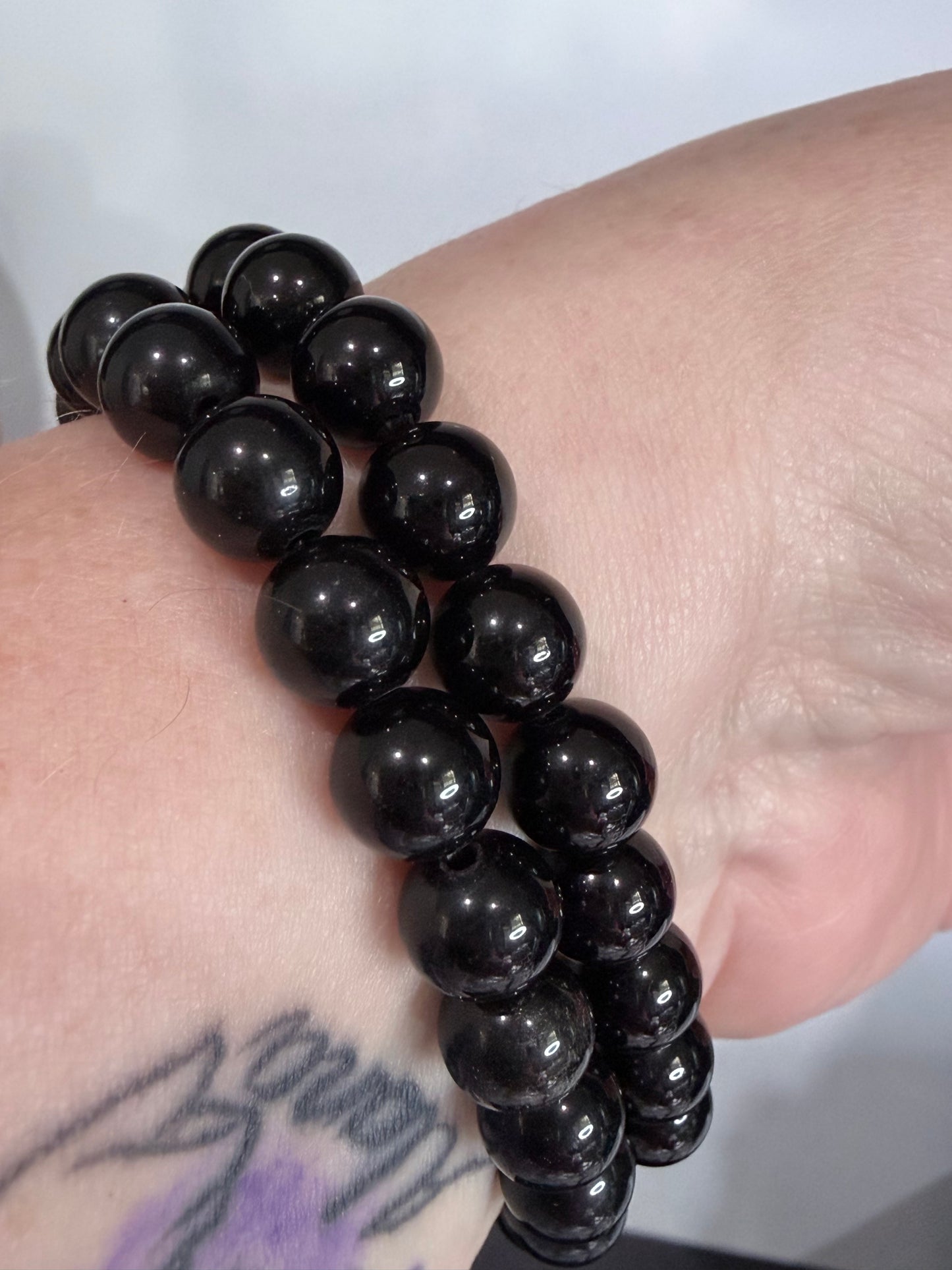8mm Black Obsidian Bracelet Protection & Energy Shielding