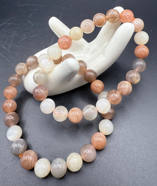 Mixed Moonstone 8mm Bracelet