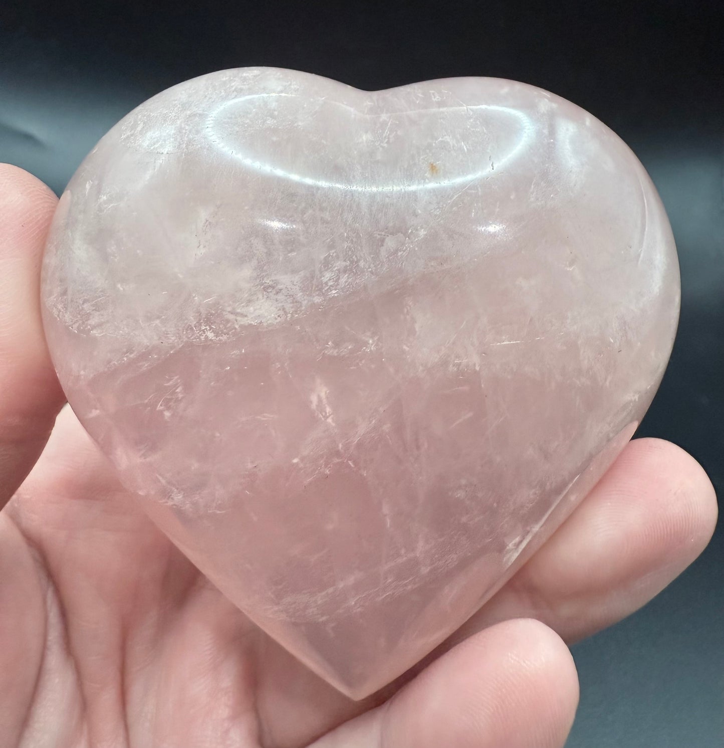 Rose Quartz Heart โ 7.5 x 7.5cm