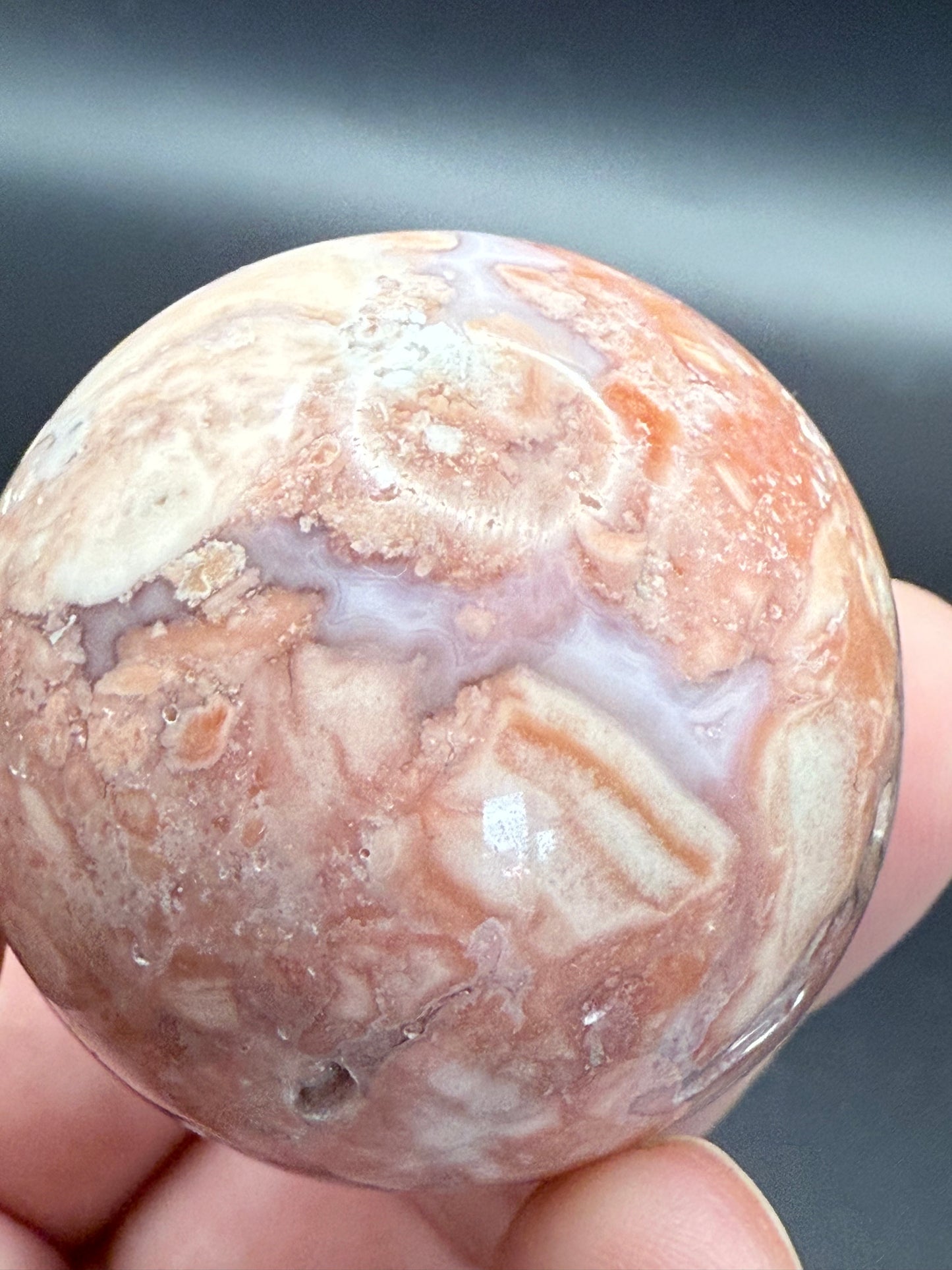 Druzy Pink Petal Agate