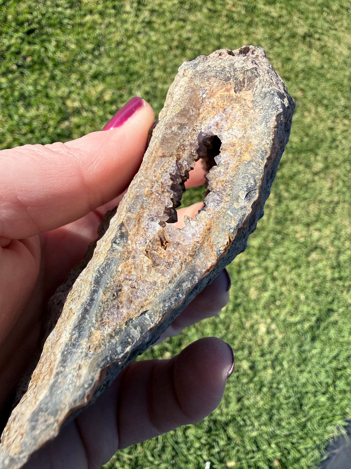 RAINBOW AMETHYST GEODE HEAD