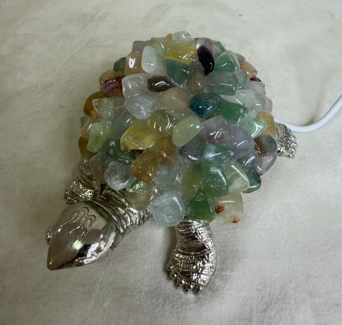Rainbow Fluorite Turtle Colour Changing USB Lamp