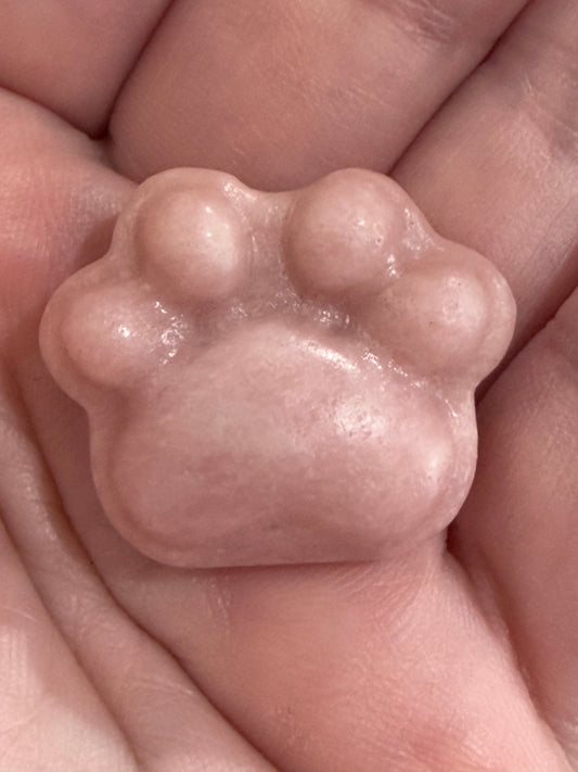 Paw Print Mini Crystal Carvings – Various Materials | 3cm