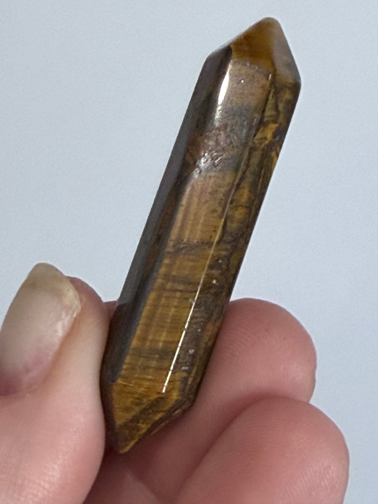 Tiger’s Eye Double Terminated Crystal Point – 5 cm