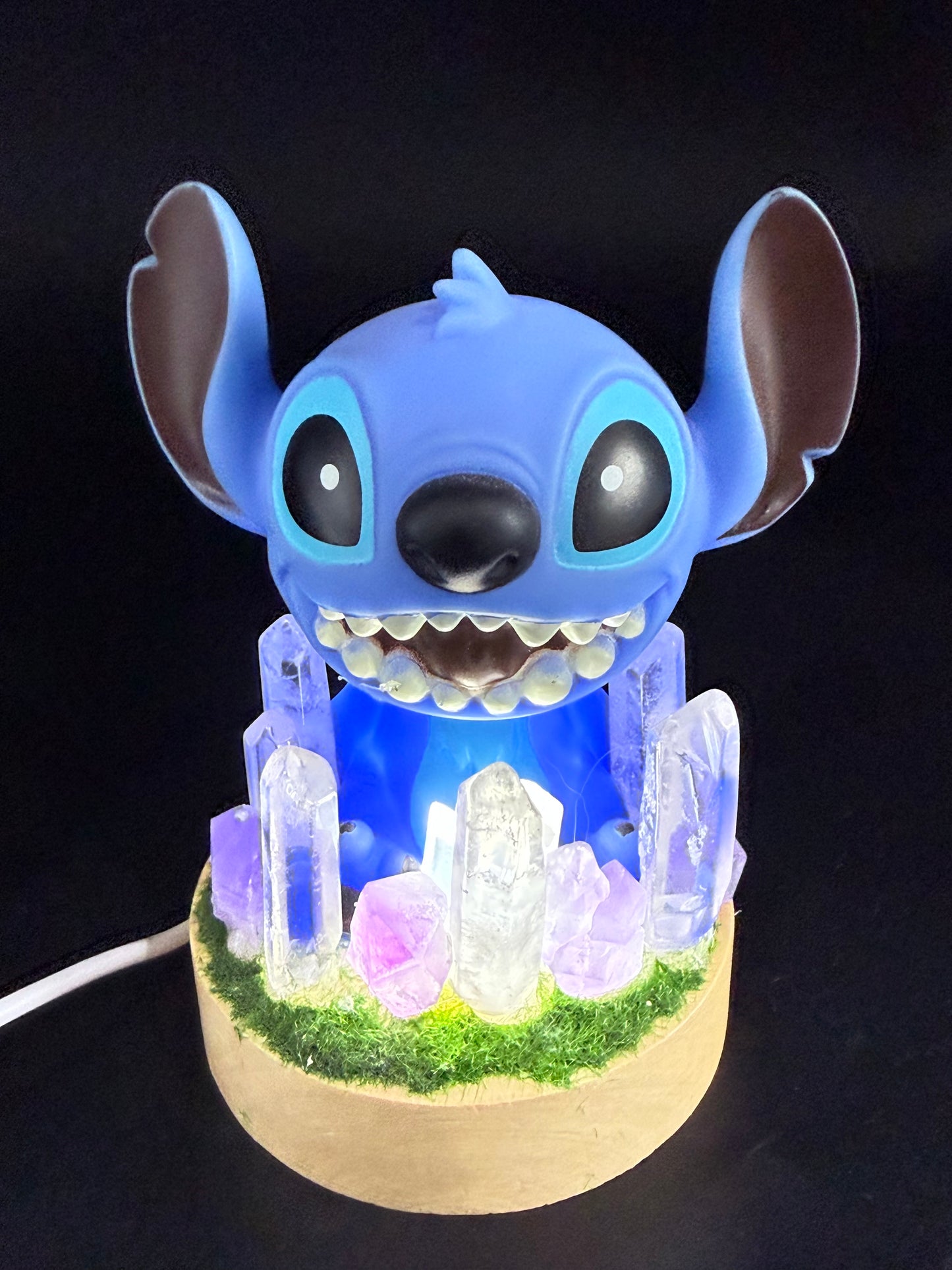 Stitch Crystal Light Bobble Head