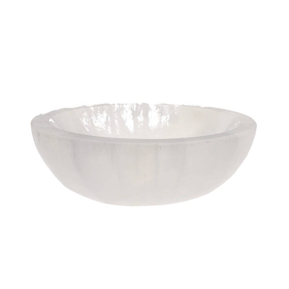Circular Selenite Bowl. - Purification