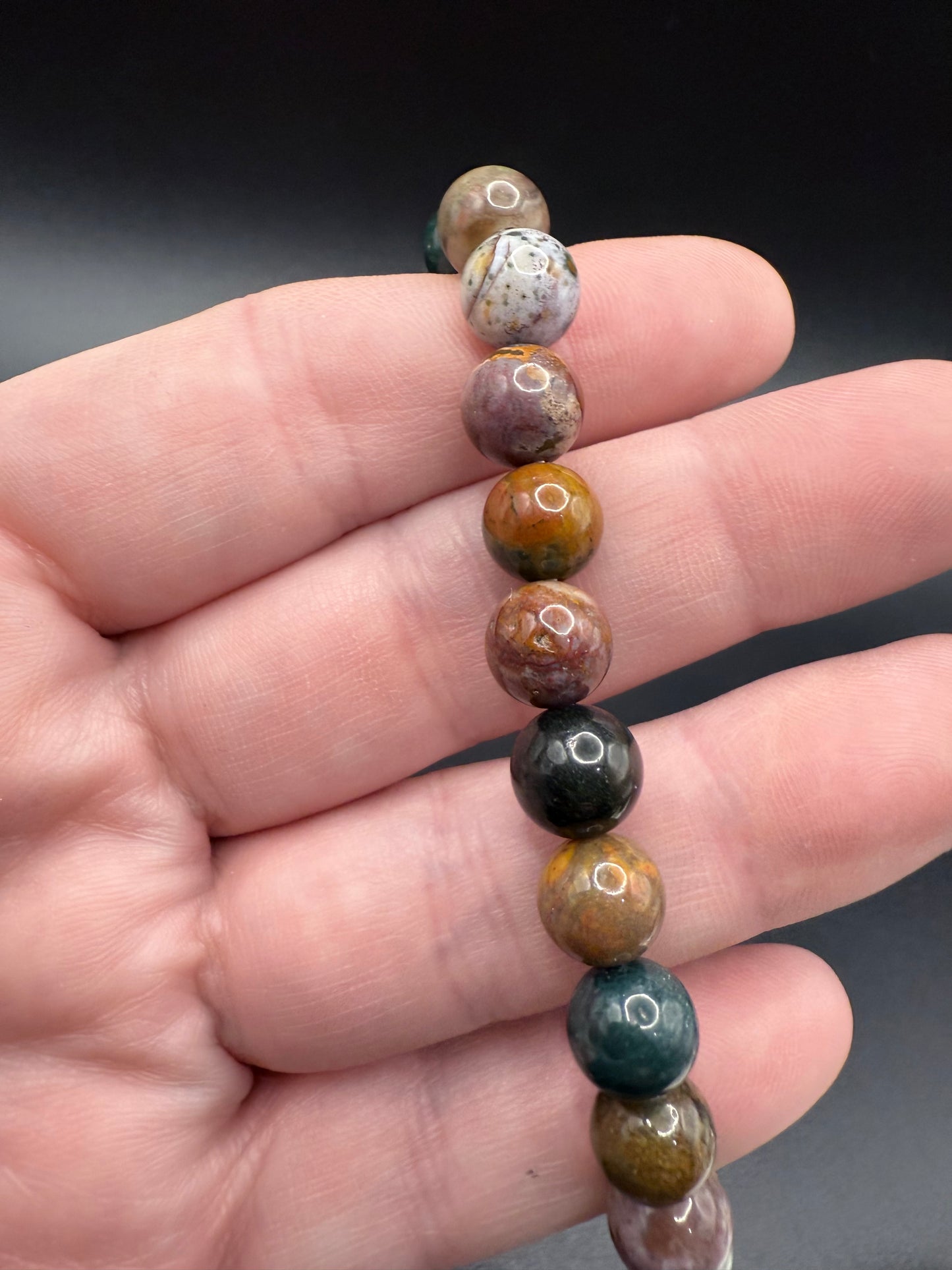 Indian Moss Agate Bracelet – 8mm