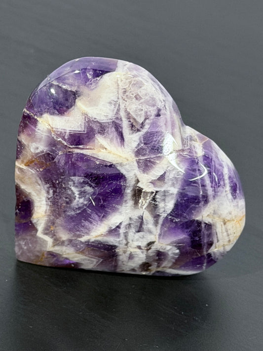 Chevron Amethyst Heart – Self Standing C