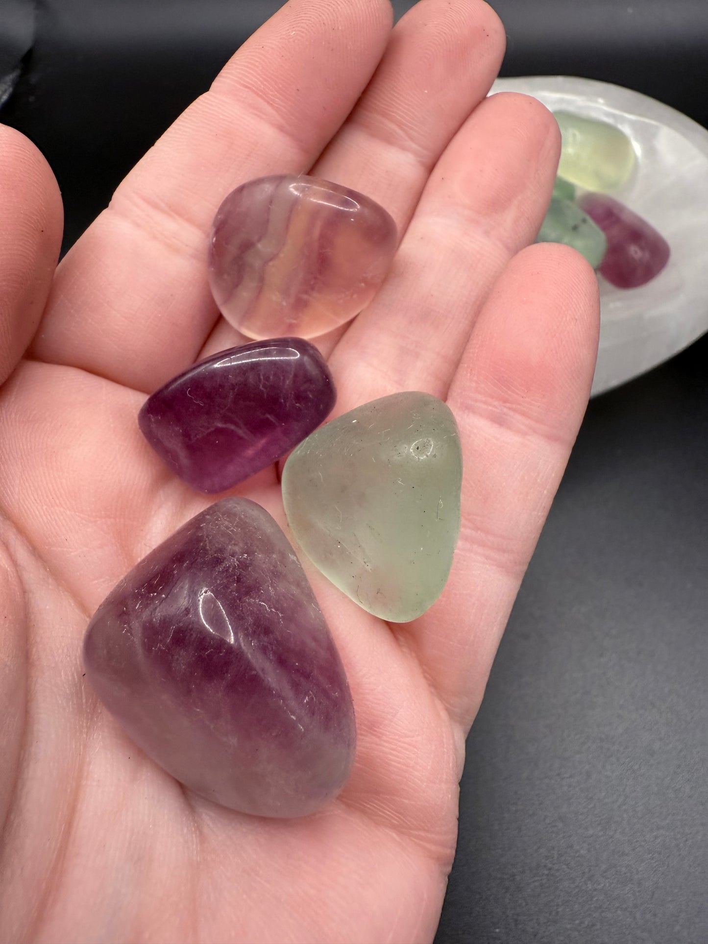 Candy Fluorite Tumbles